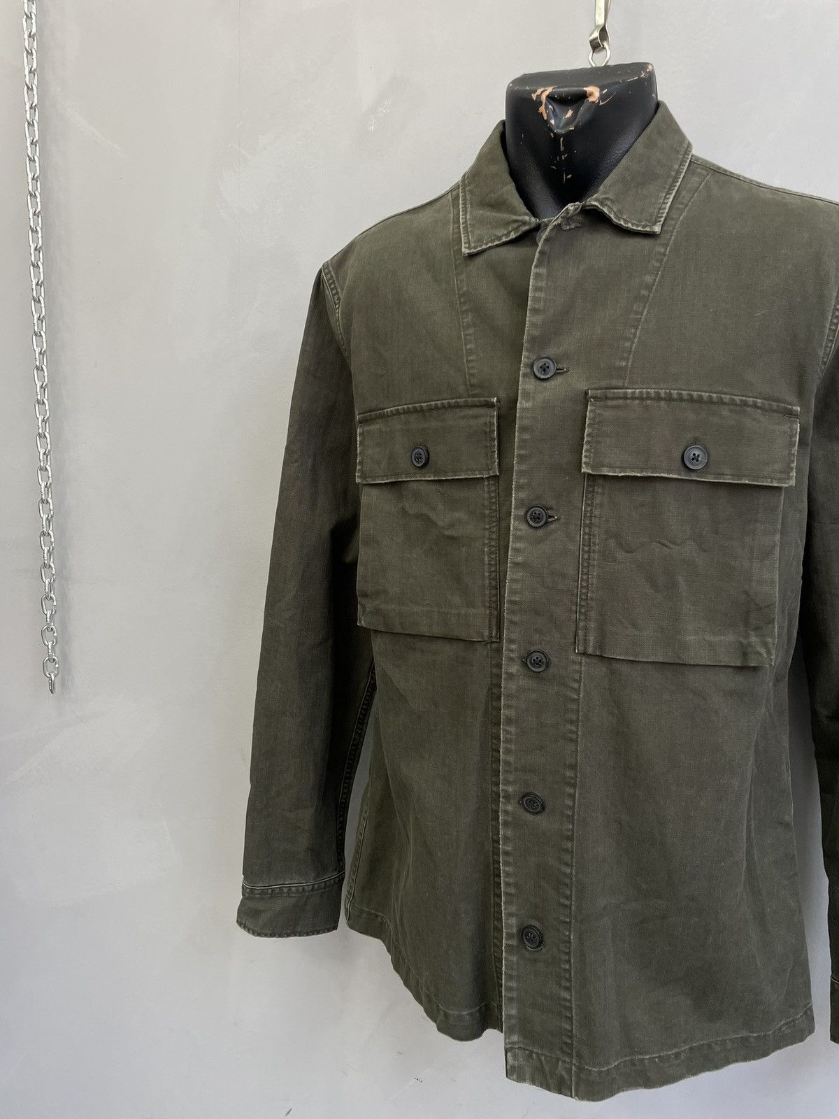 Allsaints All Saints green military field jacket utility street style Size US M / EU 48-50 / 2 - 3 Thumbnail