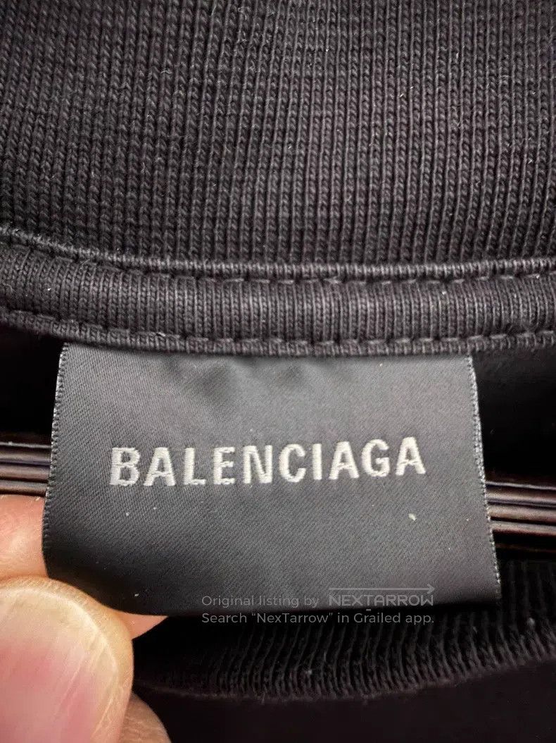 Balenciaga Balenciaga Logo Letter Printed Crewneck Short Sleeve T-Shi Size US M / EU 48-50 / 2 - 3 Thumbnail