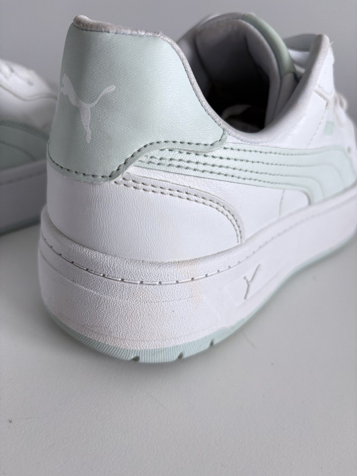 Puma Puma Carina Lift white mint leather platform women's size 40 Size US 10 / IT 40 - 7 Thumbnail
