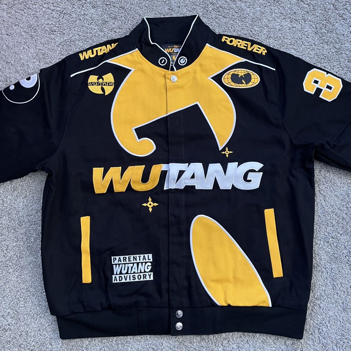 Wu-Tang Clan Wu-Tang Jacket Size XL Black Yellow Wu-Wear Racer Souvenir Size US XL / EU 56 / 4 - 4 Thumbnail