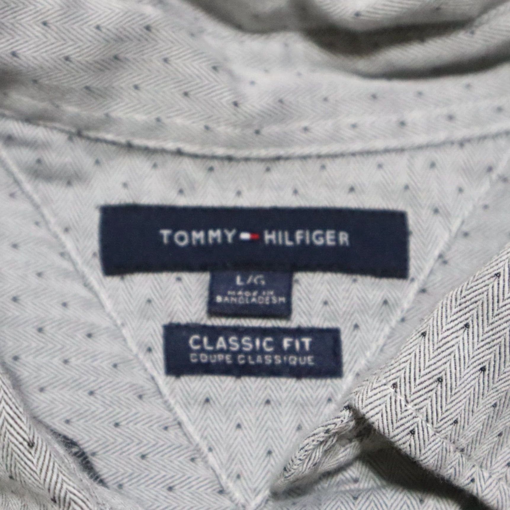 Tommy Hilfiger Tommy Hilfiger Gray Plaid Button-Up Shirt Long Sleeve Casual Adult Large Mens Size US L / EU 52-54 / 3 - 3 Thumbnail