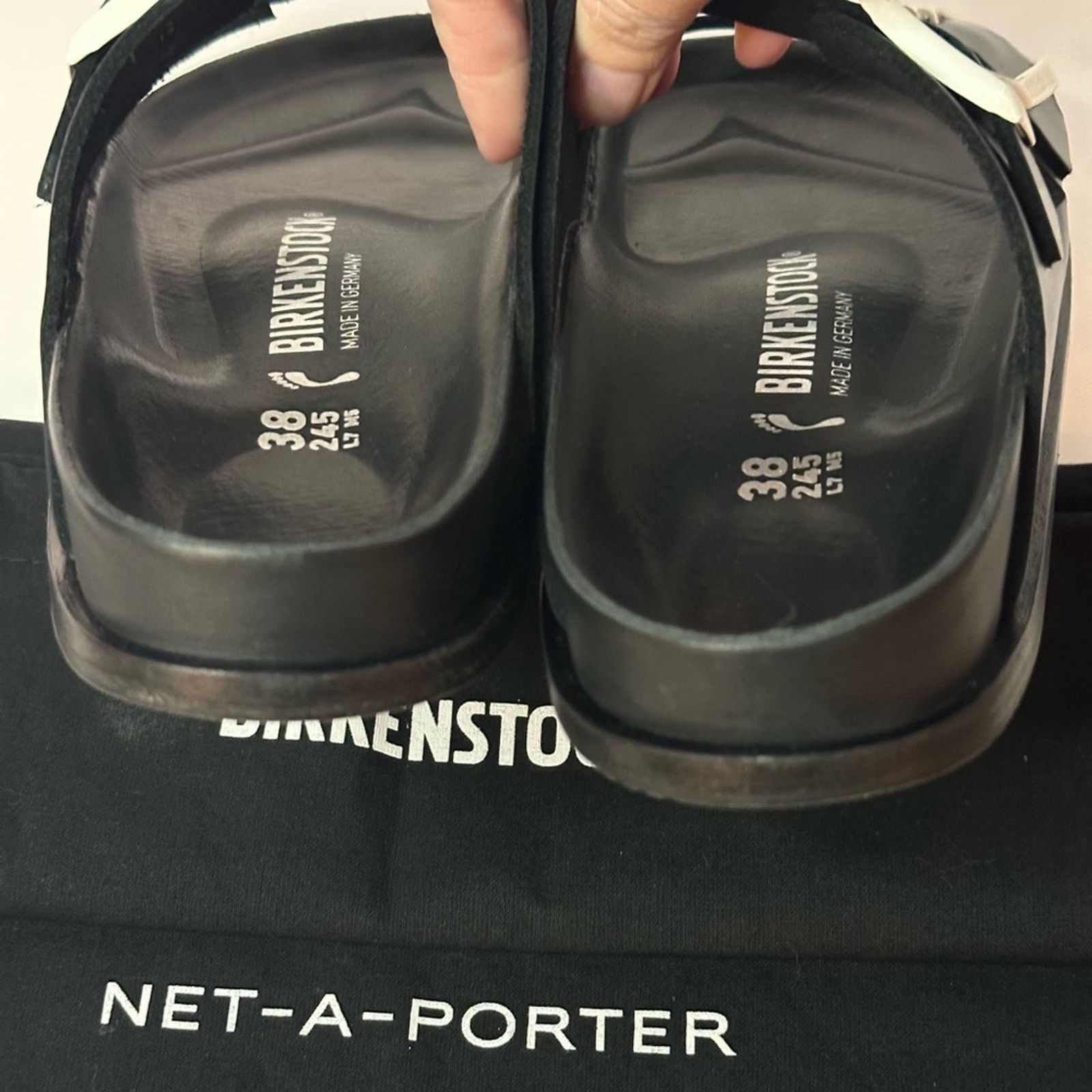 Birkenstock Arizona Leather Double-Buckle Sandals Slides EU 38 US W7 M5 Size US 7 / IT 37 - 7 Thumbnail