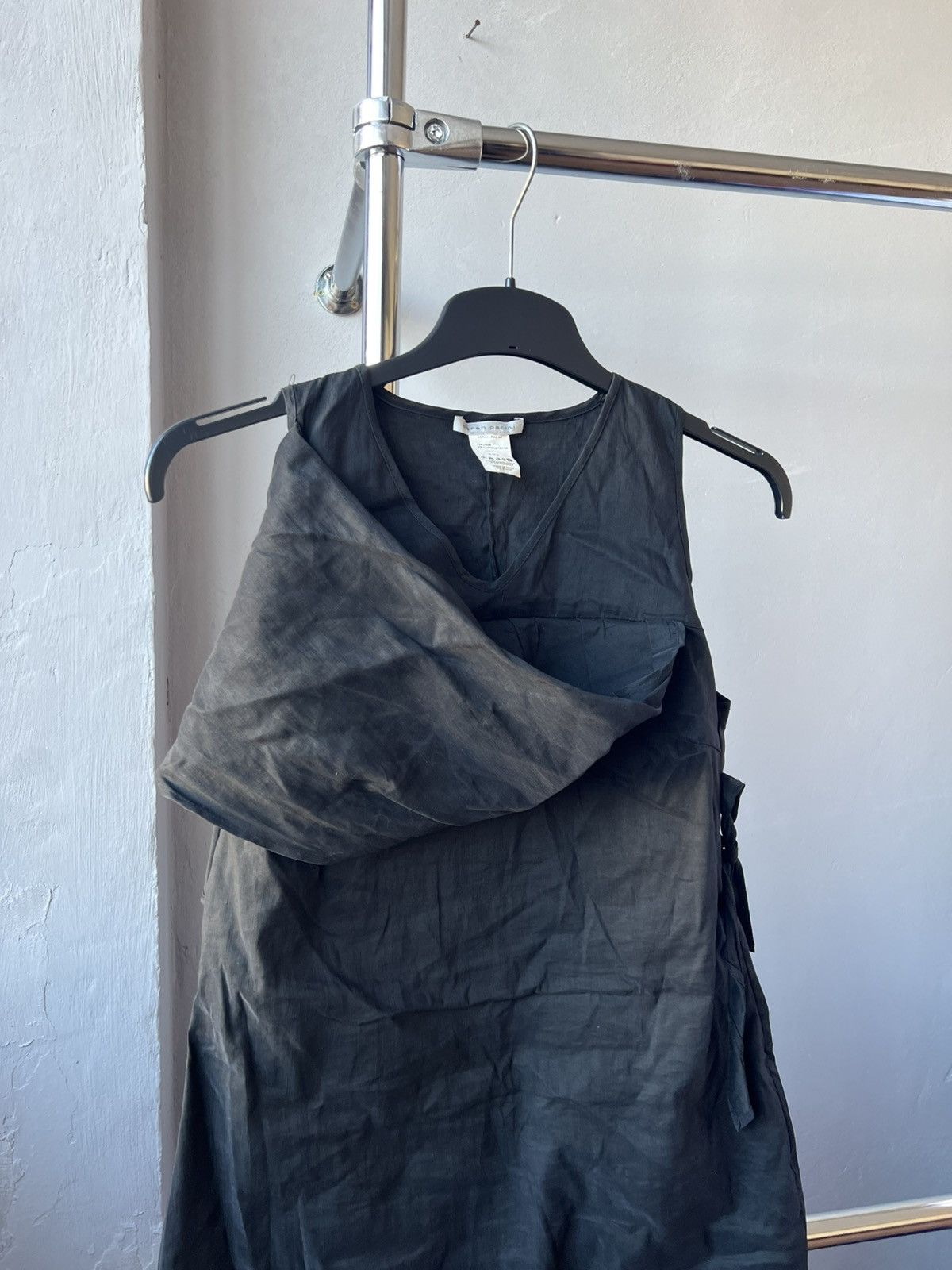 Sarah Pacini SARAH PACINI RARE ASYMMERIC MID LENGTH LINEN DRESS SIZE 2 Size XS / US 0-2 / IT 36-38 - 4 Thumbnail