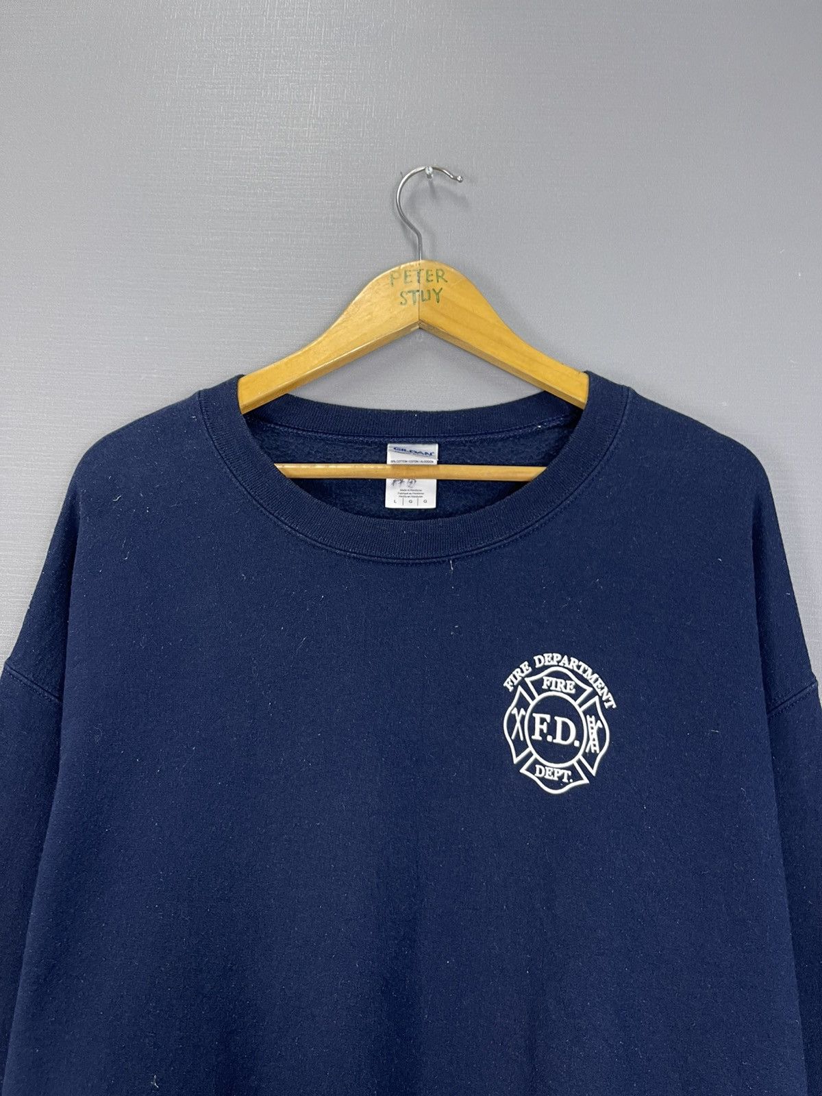 Vintage Vintage Fire Department Sweatshirt Size US L / EU 52-54 / 3 - 5 Thumbnail