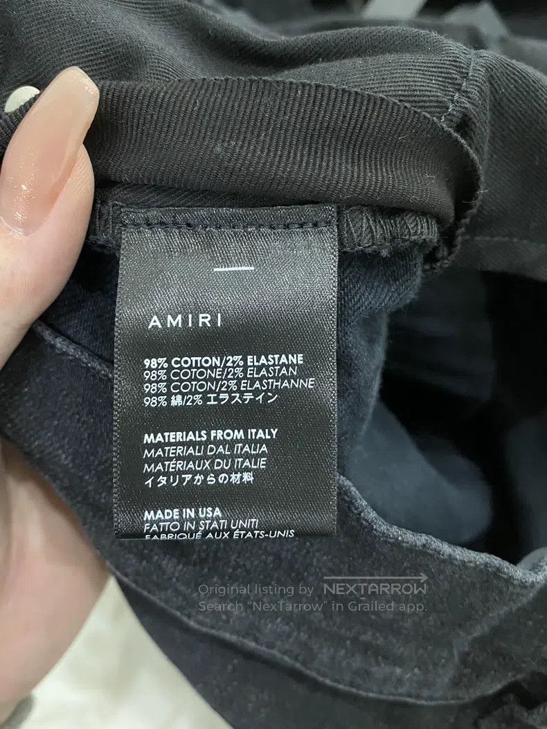 Amiri Amiri Size 30 Washed black and blue cashew flower MX1 patch Size US 30 / EU 46 - 4 Thumbnail