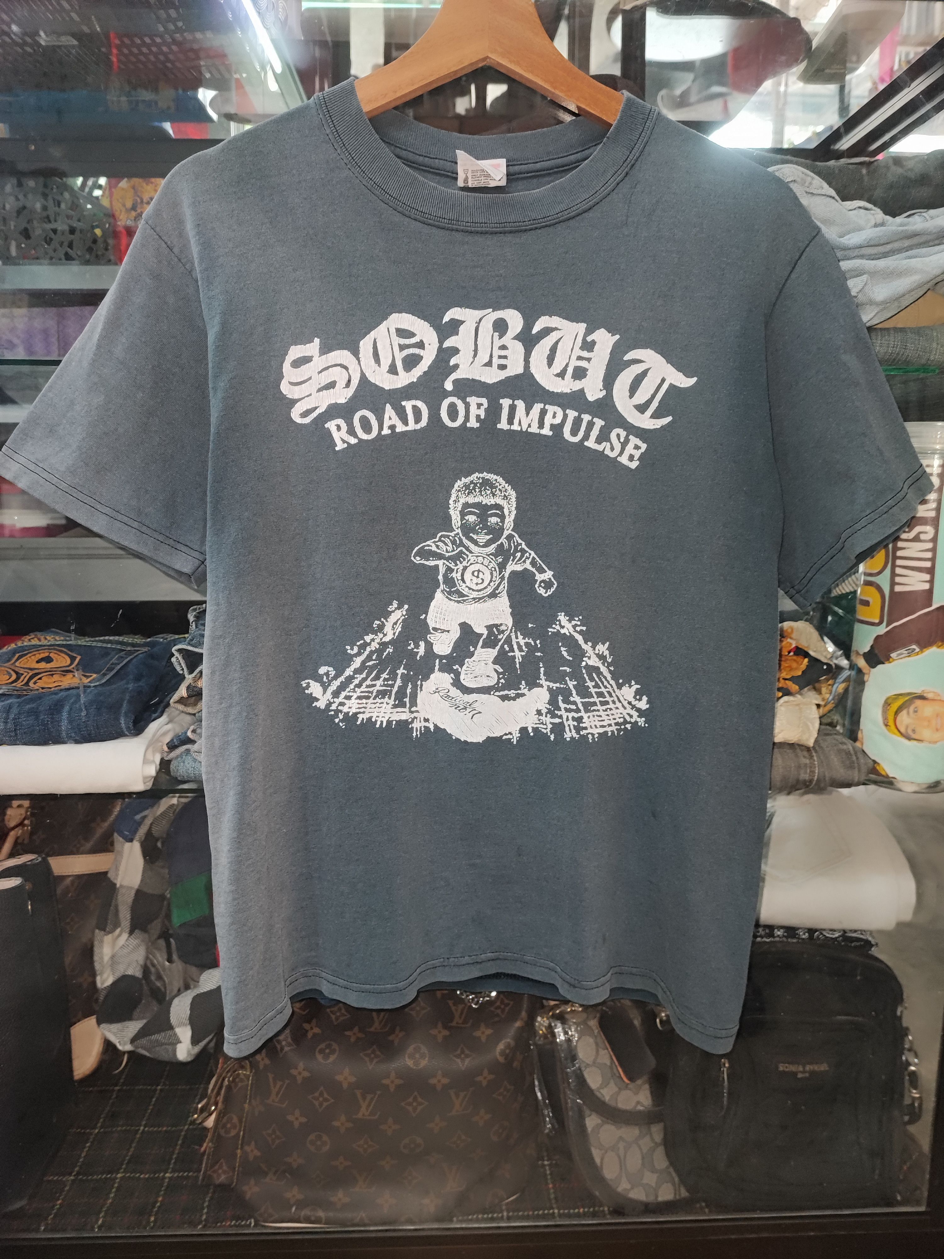 Band Tees VINTAGE SOBUT JAPAN HARDCORE PUNK BAND DISTRESSED TRASH Size US M / EU 48-50 / 2 - 2 Thumbnail