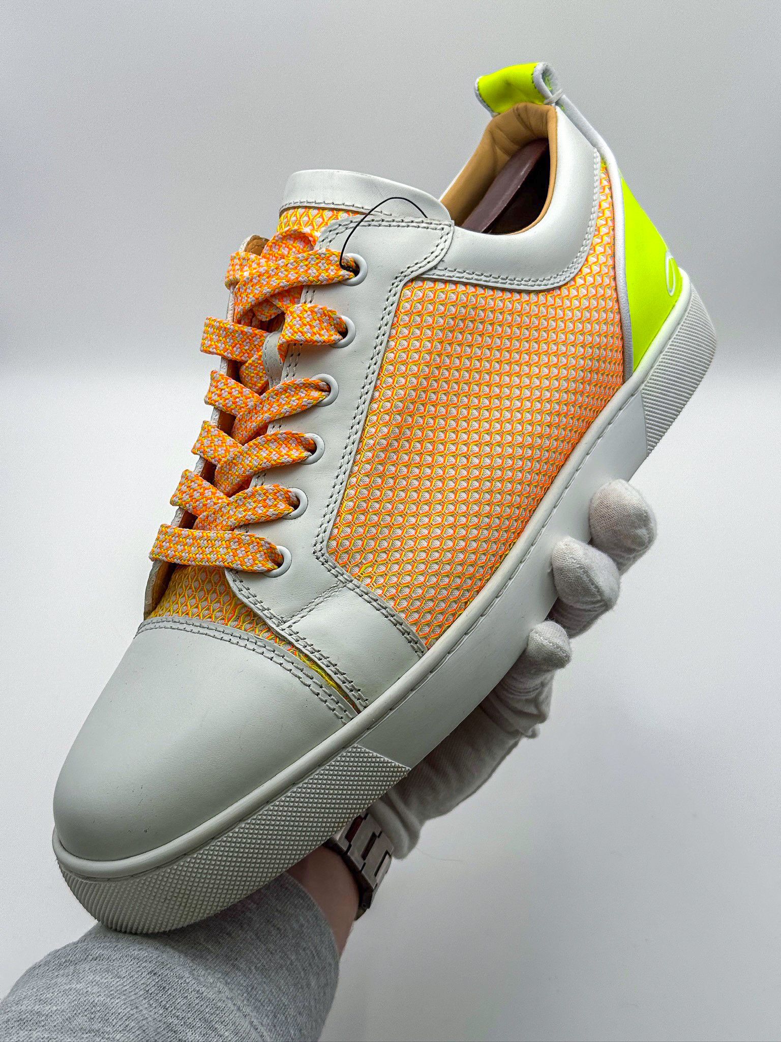 Christian Louboutin Christian Louboutin Fun Louis Junior Leather Trainers Size US 11 / EU 44 - 10 Thumbnail