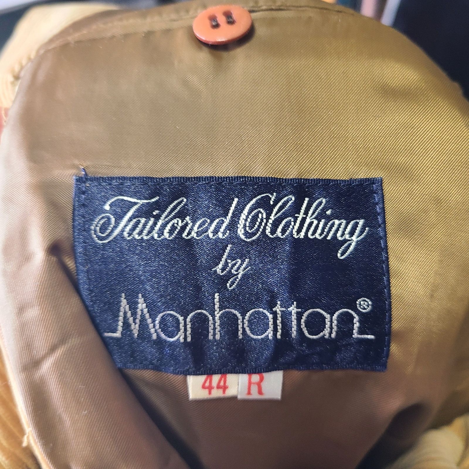 Manhattan Portage Vintage 70s Manhattan corduroy blazer jacket 44 regular Size US XL / EU 56 / 4 - 9 Thumbnail