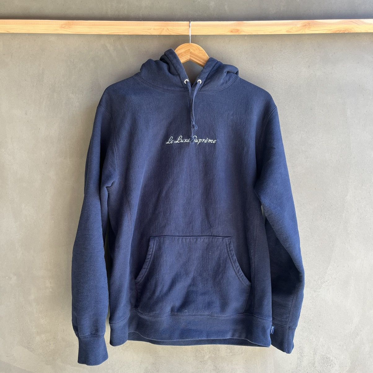 image of Supreme “Le Luxe” Hoodie in Blue, Men's (Size XL)