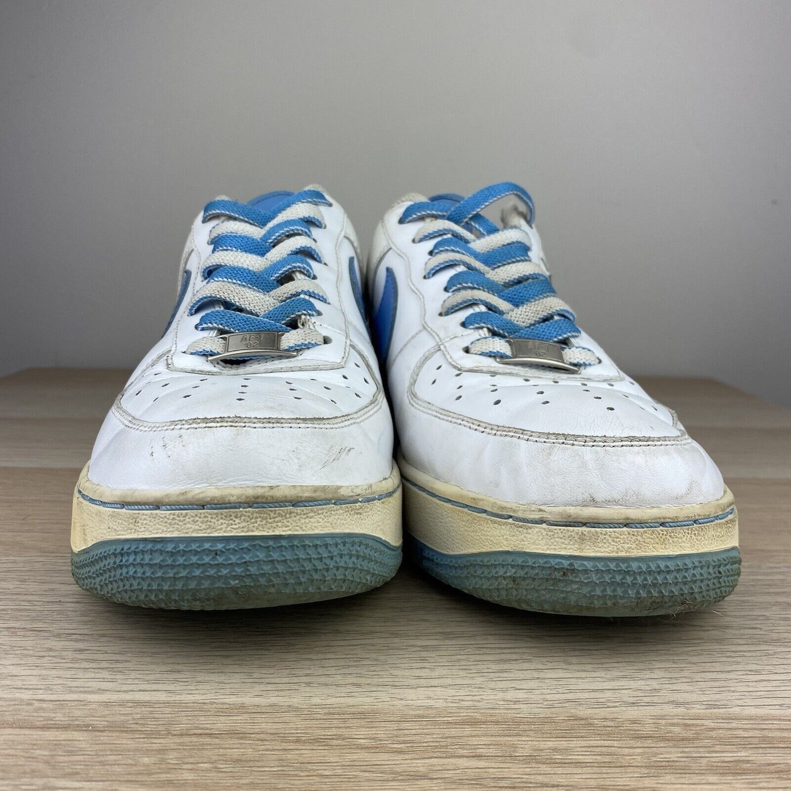 Nike Nike Air Force 1 University Blue Sneakers Size 9 Used Worn Size US 9 / EU 42 - 2 Thumbnail