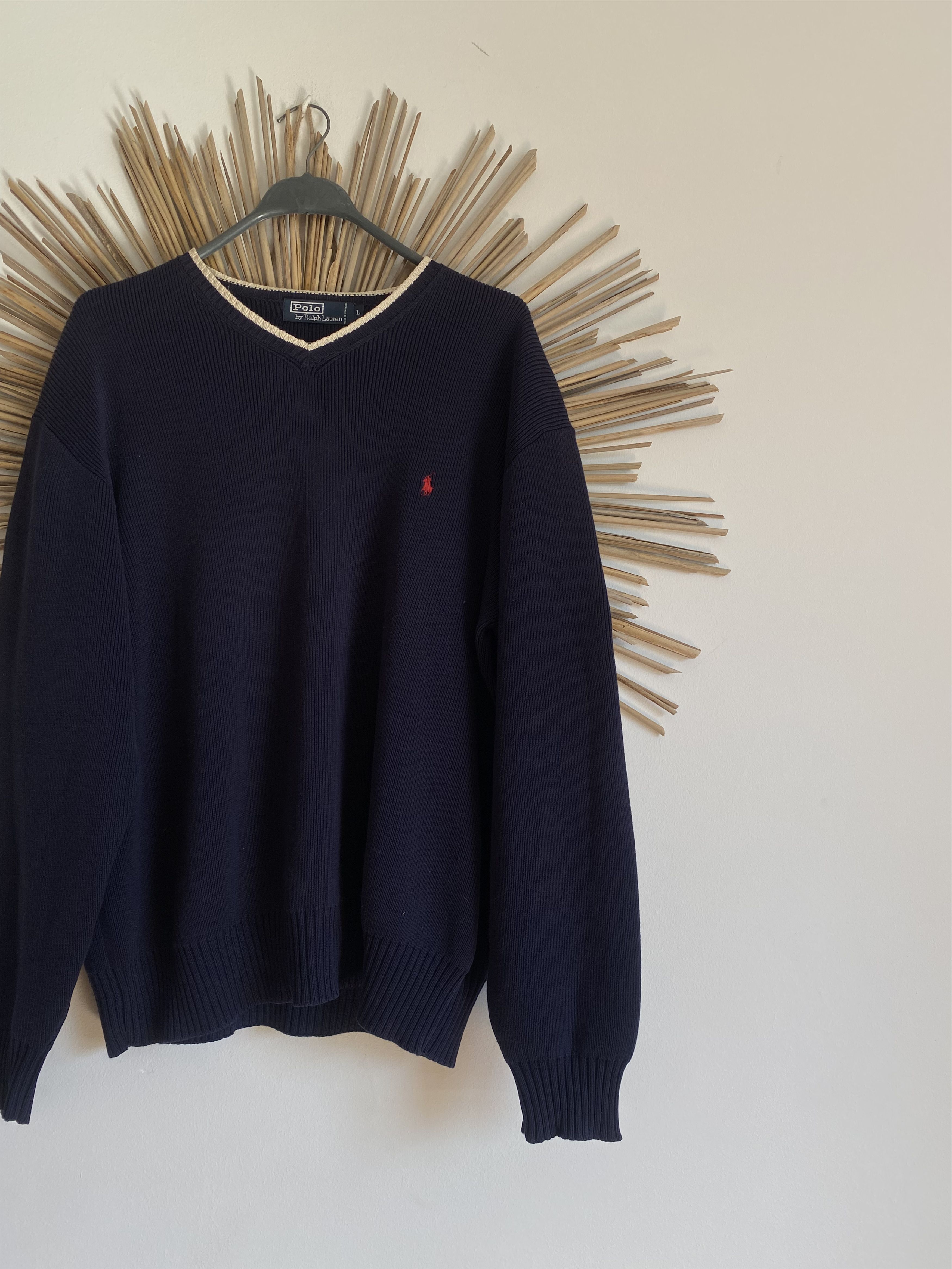 Polo Ralph Lauren Polo Ralph Lauren vintage sweater v-neck mini logo Size US L / EU 52-54 / 3 - 2 Thumbnail
