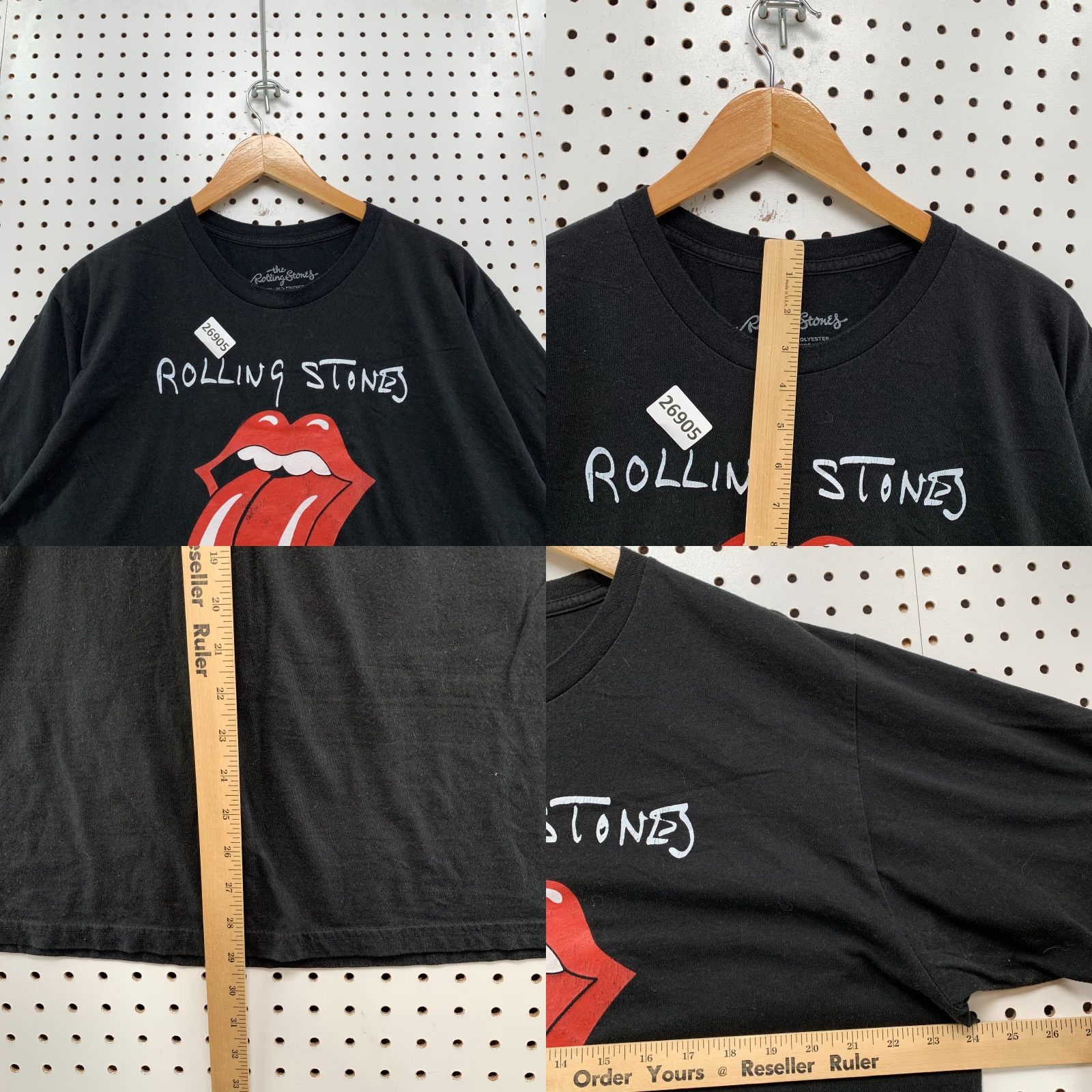 Vintage VINTAGE The Rolling Stones Shirt XL Black 1975 North American Tour Music Band Unisex Adults 24x29.5 Crew Neck Short Sleeve Cotton, Cotton Blend Mens Size US XL / EU 56 / 4 - 8 Thumbnail
