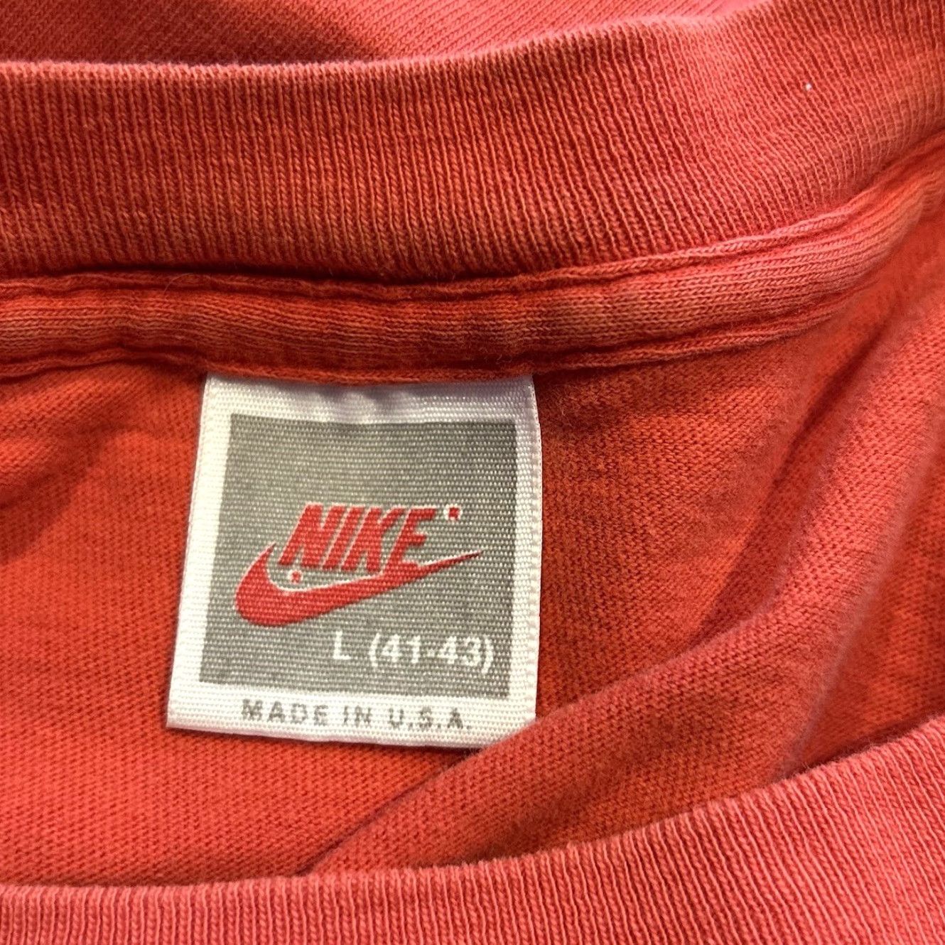 Nike VINTAGE Nike Flight Air Jordan Shirt Gray Size Large Red Crew Neck Sleeveless Graphic Print Cotton Men's T-Shirt Nike Air Retro 90s Size US L / EU 52-54 / 3 - 6 Thumbnail