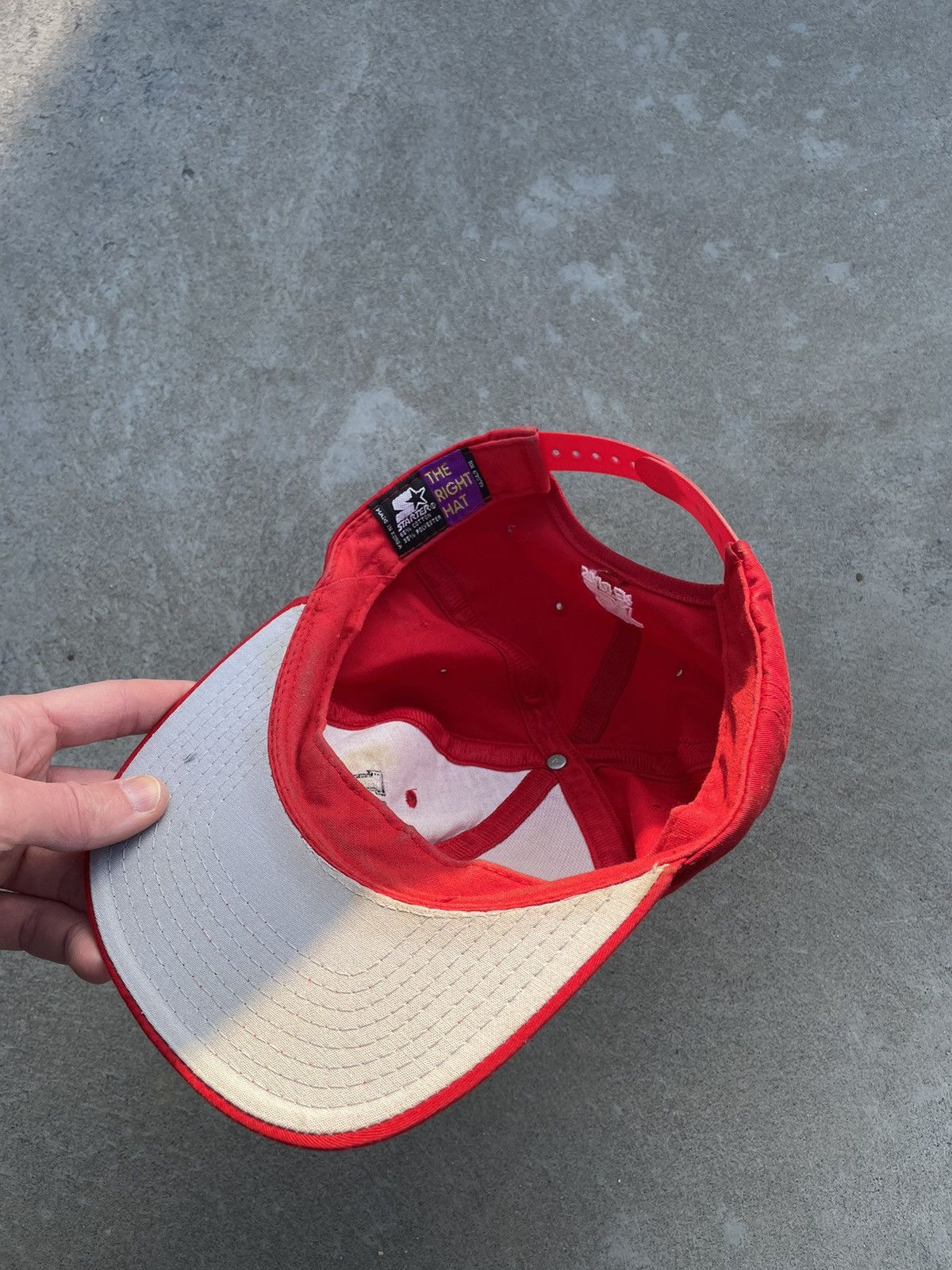 NBA × Starter × Vintage Vintage 90s UNLV Starter Runnin Rebels SnapBack HAT Size ONE SIZE - 6 Thumbnail