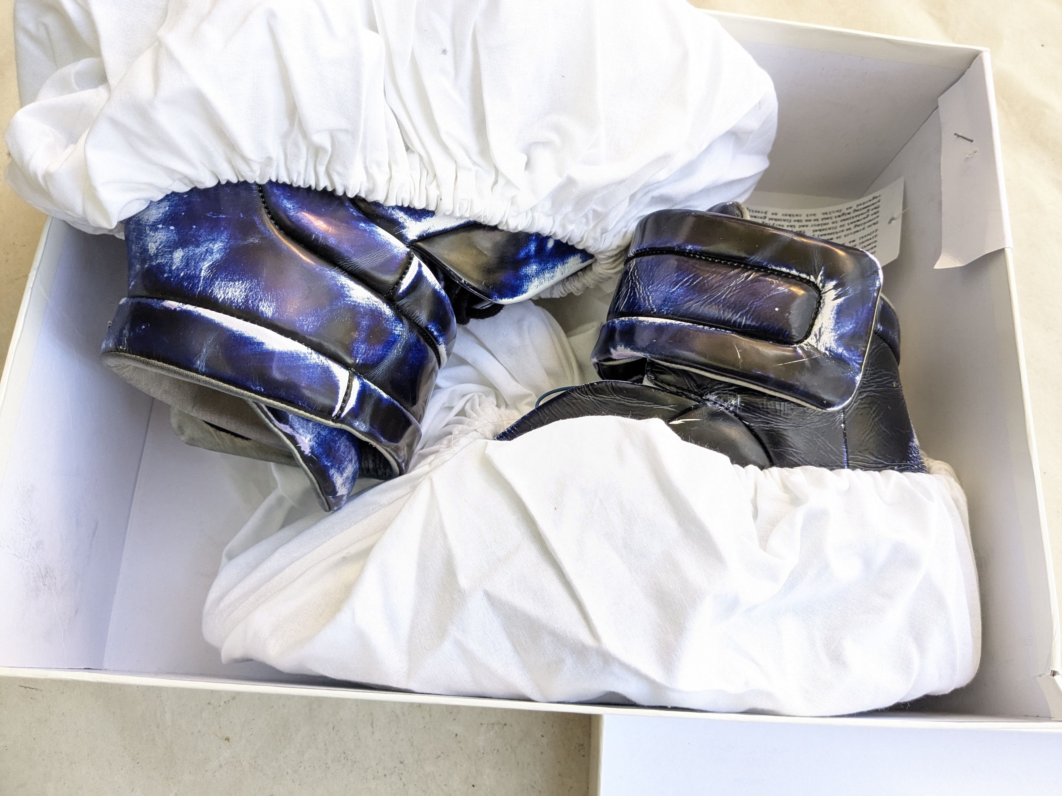 Maison Margiela Maison Margiela Future Blue Black 12 45 Leather High Tops Size US 11 / EU 44 - 17 Thumbnail