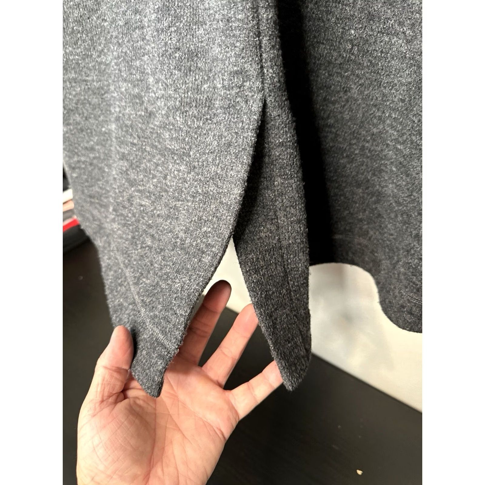 Nike Nike Womens Therma Fit Hooded Long Jacket Gray Full Zip Coat L Wool Tech Size L / US 10 / IT 46 - 7 Thumbnail