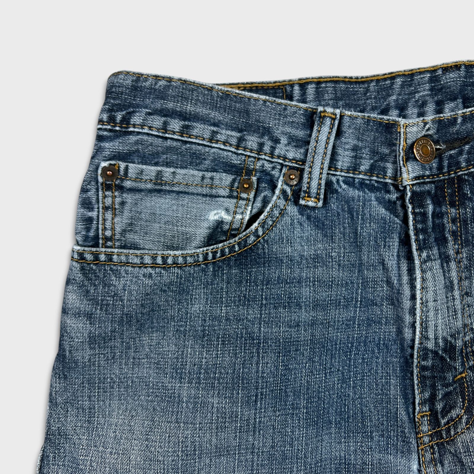 Levi's × Vintage Levi's 505 Jeans 34x32 Original Straight Faded Denim Pants Size US 34 / EU 50 - 3 Thumbnail