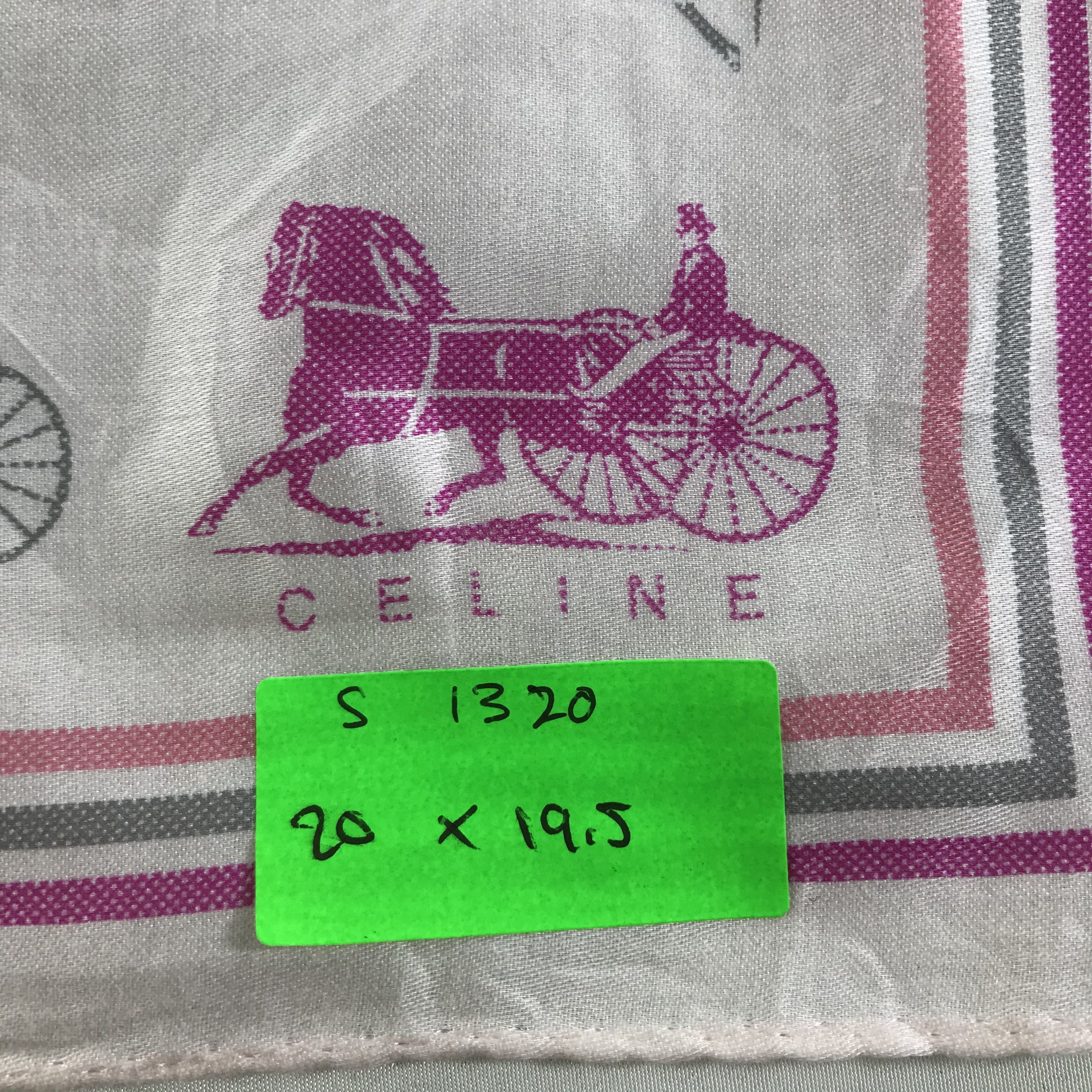 Celine × Vintage Celine Bandana / Handkerchief / Neckerchief - S1320 Size ONE SIZE - 5 Thumbnail