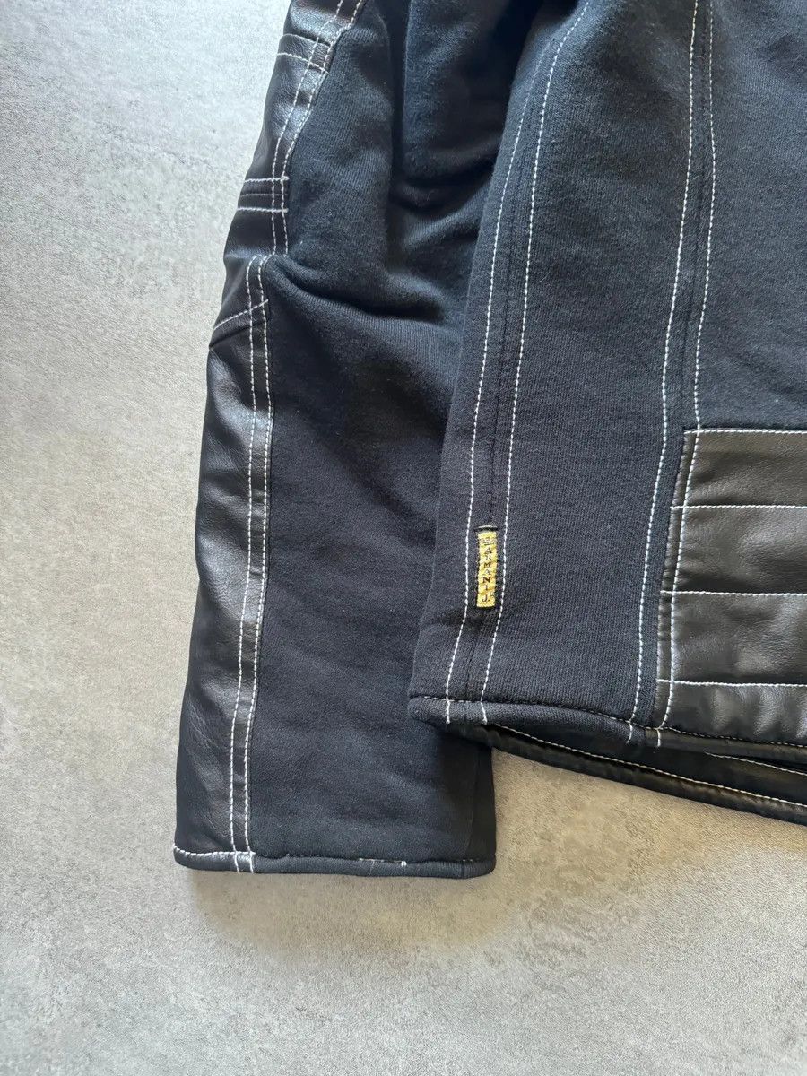 Armani 2000s Armani Black Hybrid Relaxed Cozy Leather Jacket Size US L / EU 52-54 / 3 - 4 Thumbnail
