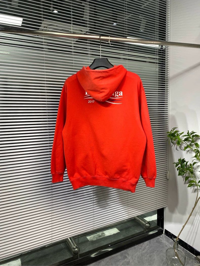 Balenciaga Balenciaga Hooded sweatshirt with Coca-Cola wave print log Size US S / EU 44-46 / 1 - 1 Thumbnail