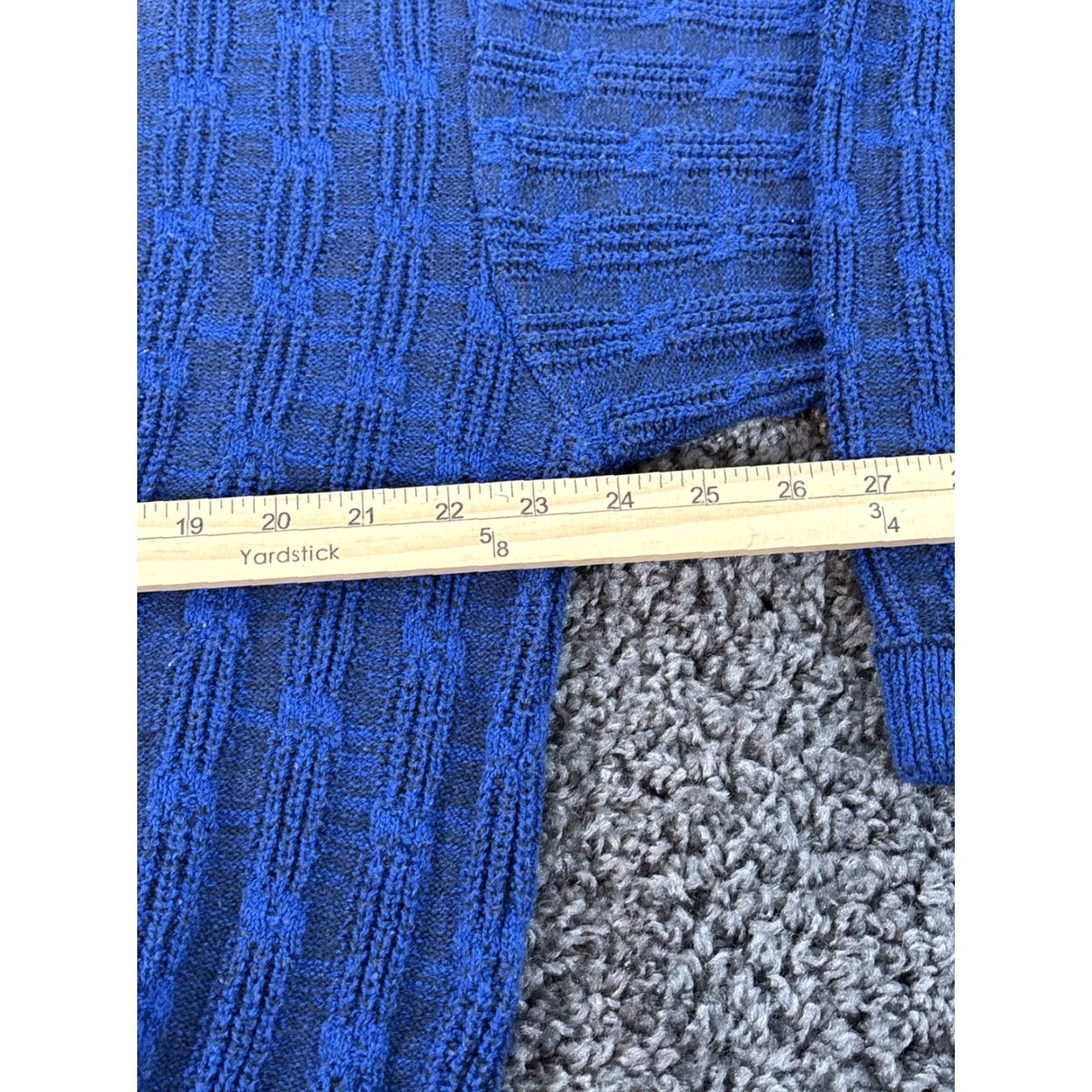 Vintage VINTAGE Caldwell Sweater Mens Large Knit Chunky Blue Ribbed 90s Crew Neck Pullover Cotton Knit Size US L / EU 52-54 / 3 - 3 Thumbnail