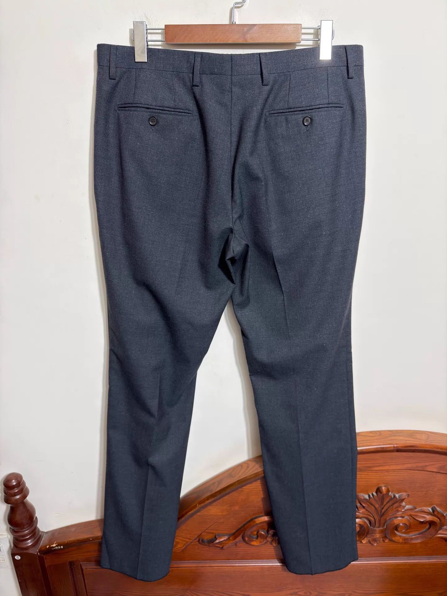 Burberry Burberry New 96% Wool 4% Silk Straight Trousers 54 Italy Size US 38 / EU 54 - 2 Thumbnail