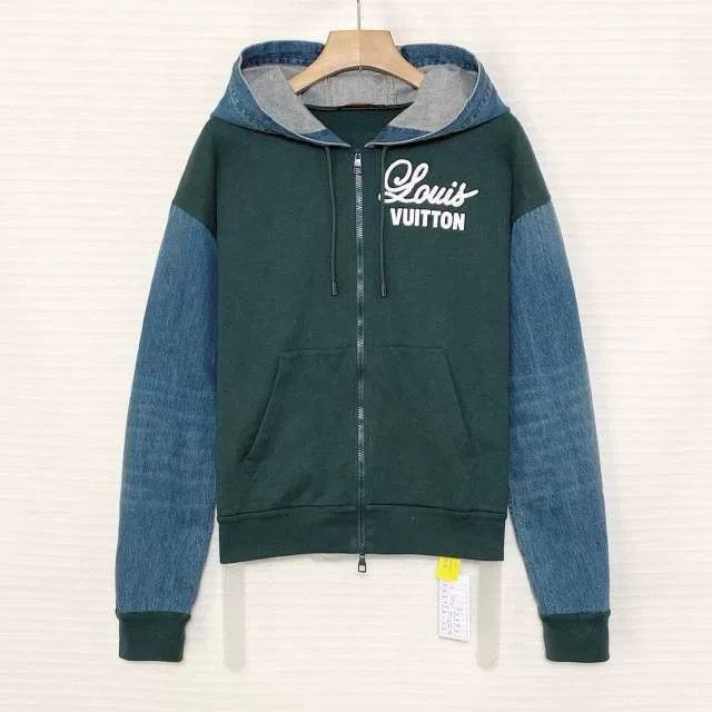 Louis Vuitton Louis Vuitton FW22 Patchwork Letter Print Zip Hooded Jacket Size US M / EU 48-50 / 2 - 1 Thumbnail