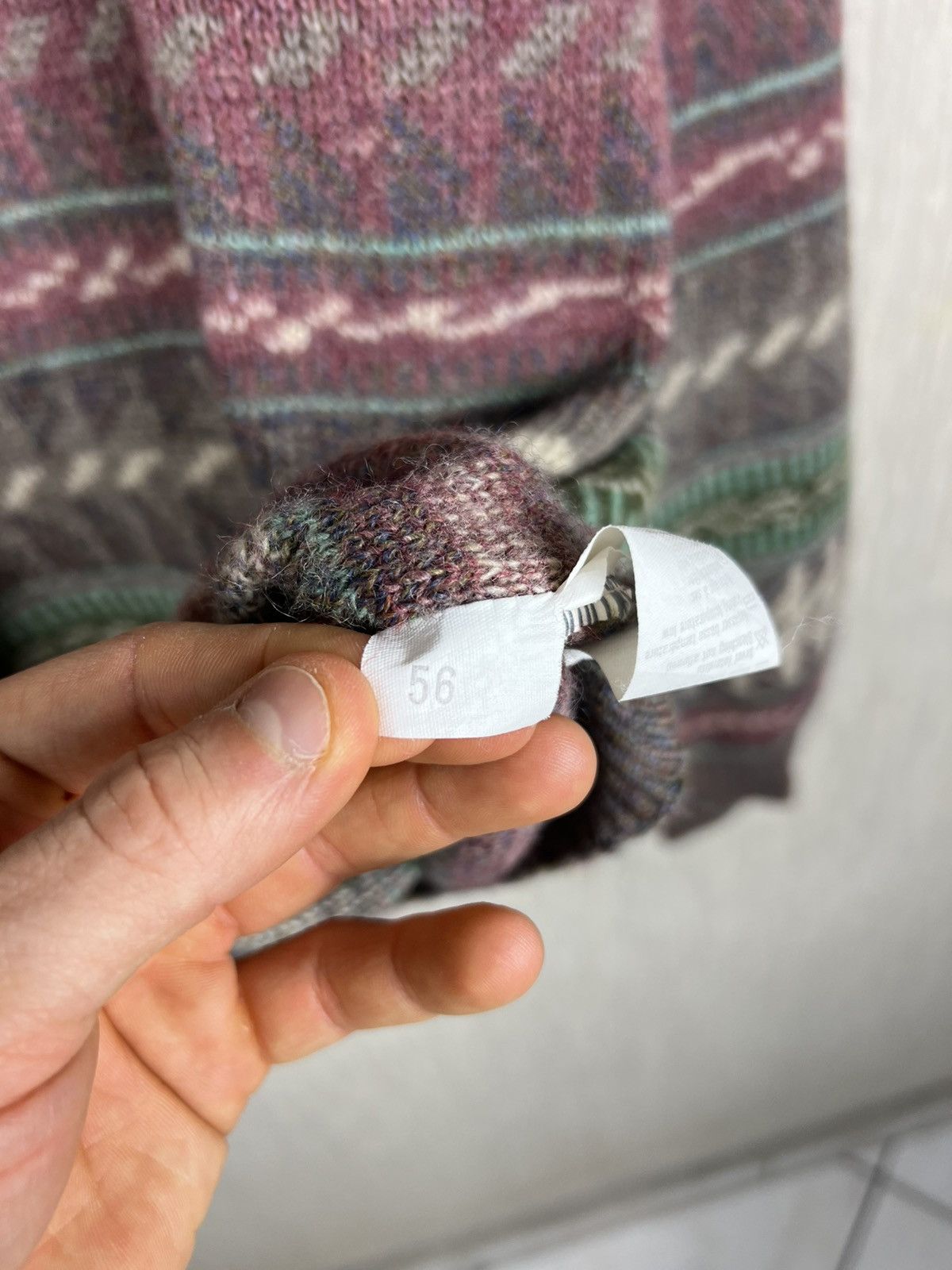 Acne Studios Vintage Tom Hanbury patterned wool sweater retro acne style Size US L / EU 52-54 / 3 - 15 Thumbnail