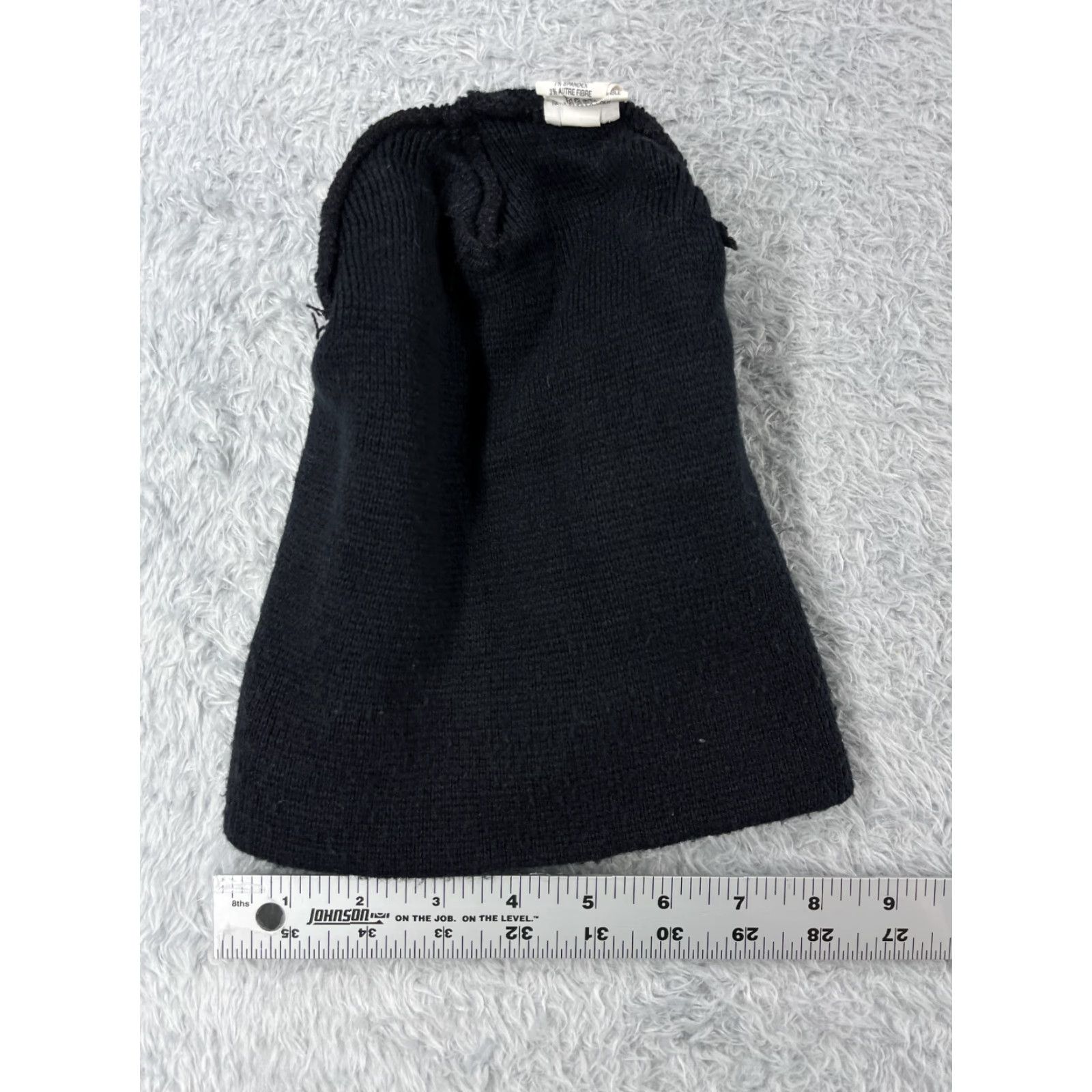 Vintage Target Beanie Hat Adults One Size Black Knit Acrylic Spandex Lightweight Adjustable Ski Size ONE SIZE - 5 Thumbnail