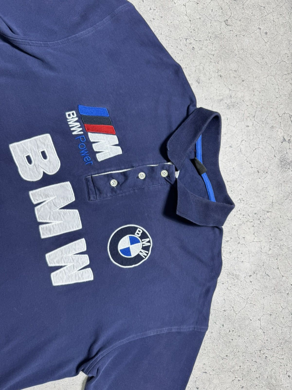 BMW BMW Power M Competition Vintage Polo Shirt Size US XL / EU 56 / 4 - 5 Thumbnail