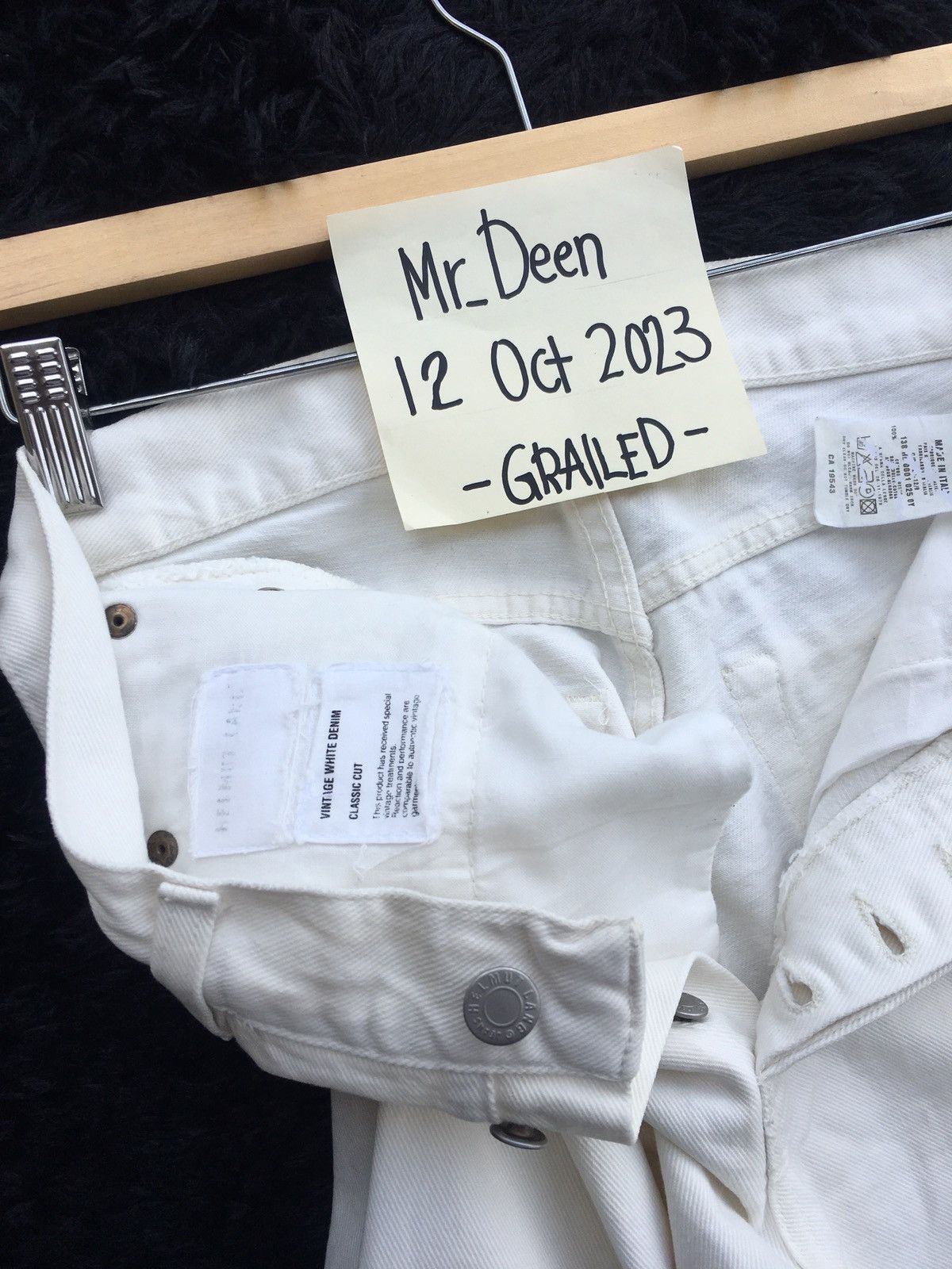 Helmut Lang Rare Vintage Helmut Lang White Denim/ Jeans Classic Cut Size US 28 / EU 44 - 15 Thumbnail