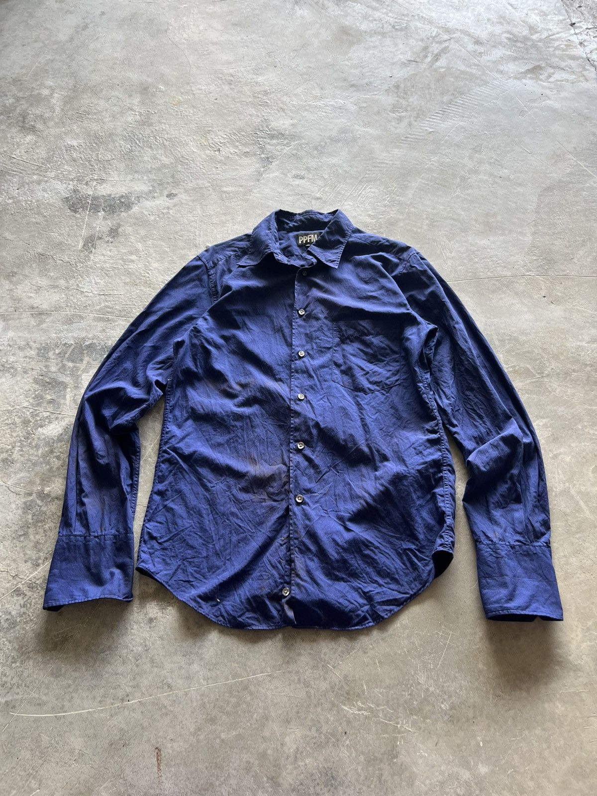 PPFM PPFM button up splatter dirty longsleeve punk goth grunge Size US M / EU 48-50 / 2 - 1 Thumbnail