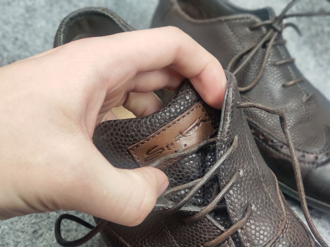 Santoni Santoni Design Brown Leather Low Top Sneakers oxford shoes Size US 8 / EU 41 - 18 Thumbnail
