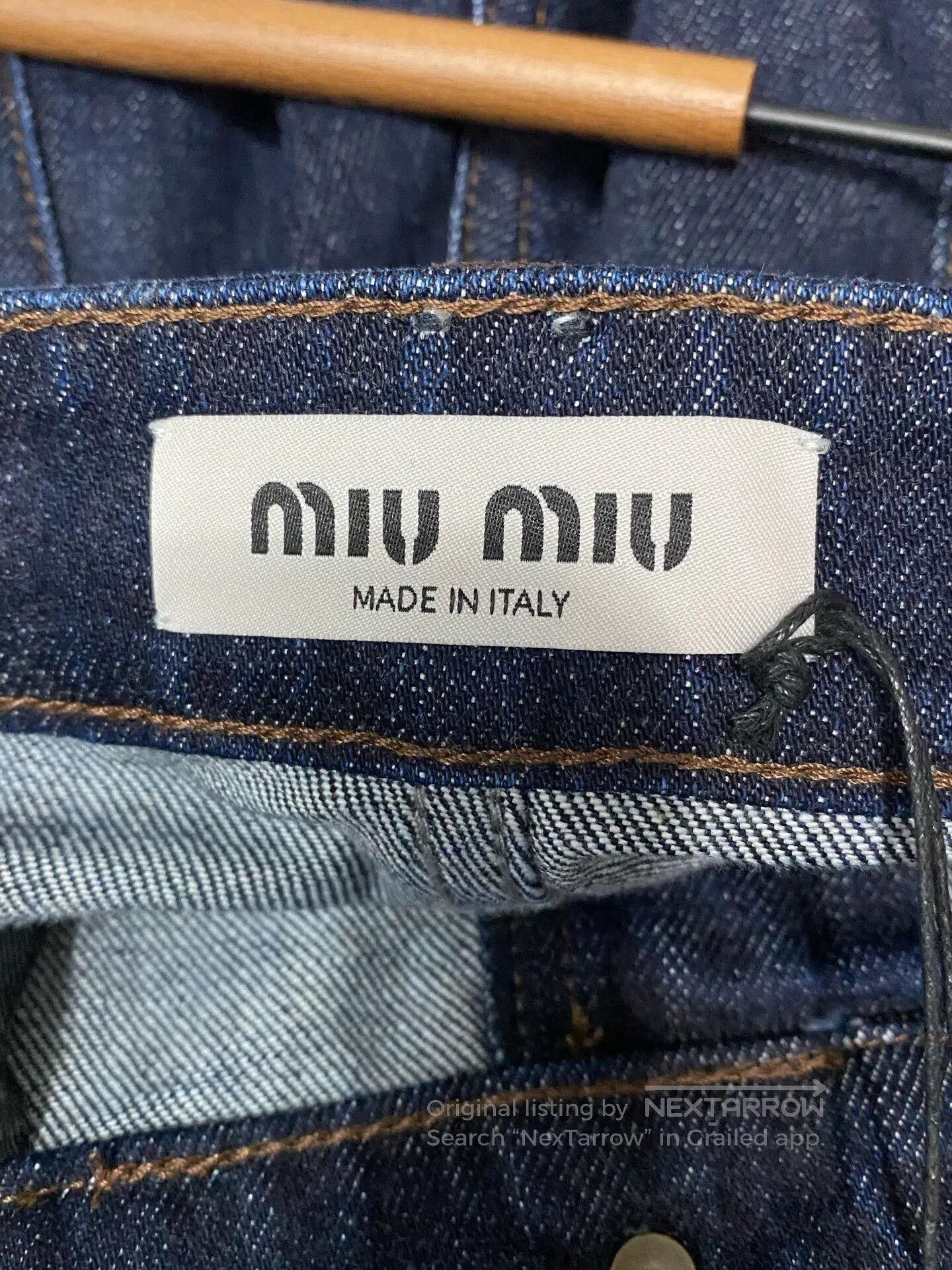 Miu Miu Miumiu Patchwork Leather Jeans. Size 26" / US 2 / IT 38 - 6 Thumbnail