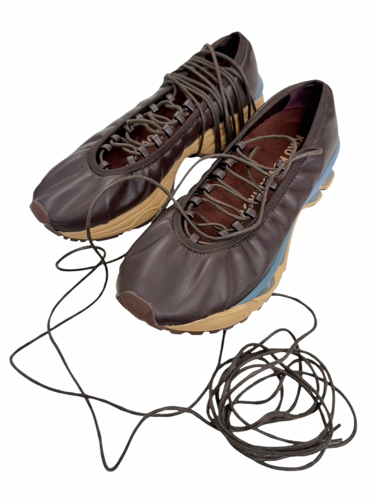 Kiko Kostadinov Ballet Hybrid Lace Up Slip On Flats Size US 6 / IT 36 - 3 Thumbnail