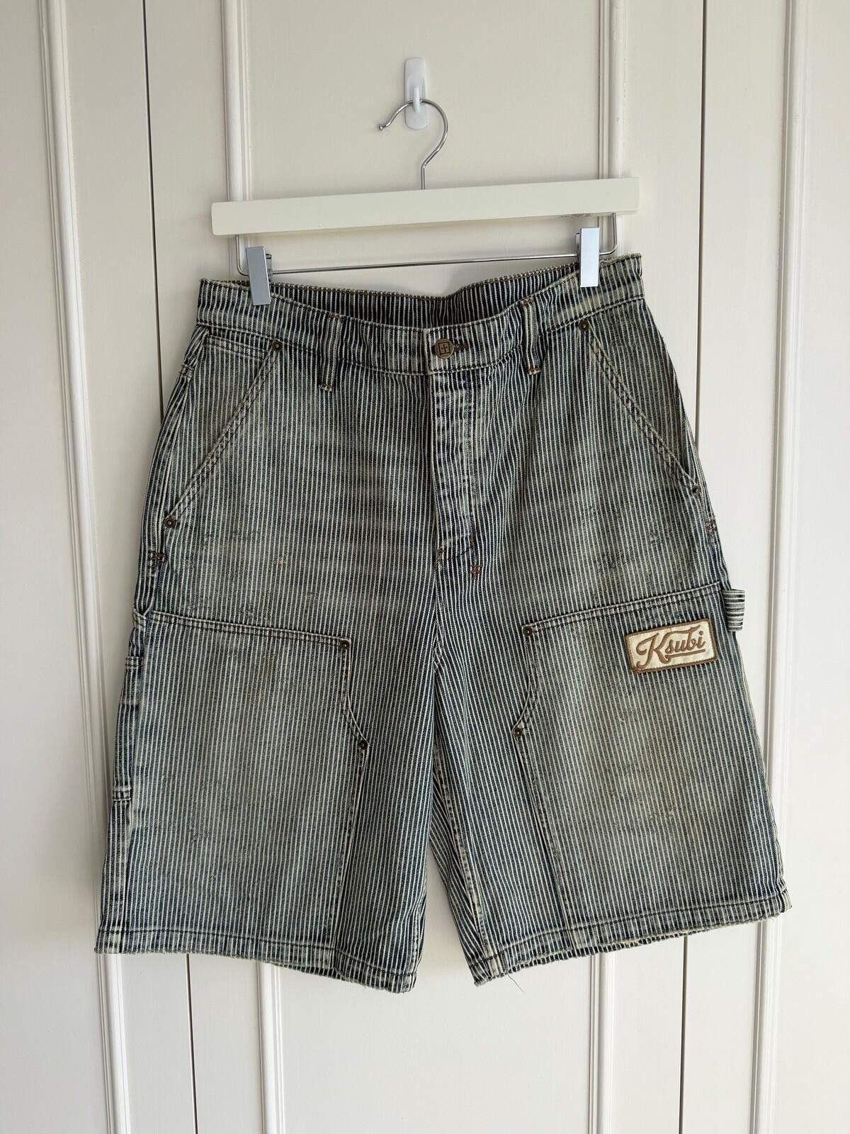new Ksubi maxx operator denim shorts blue 32
