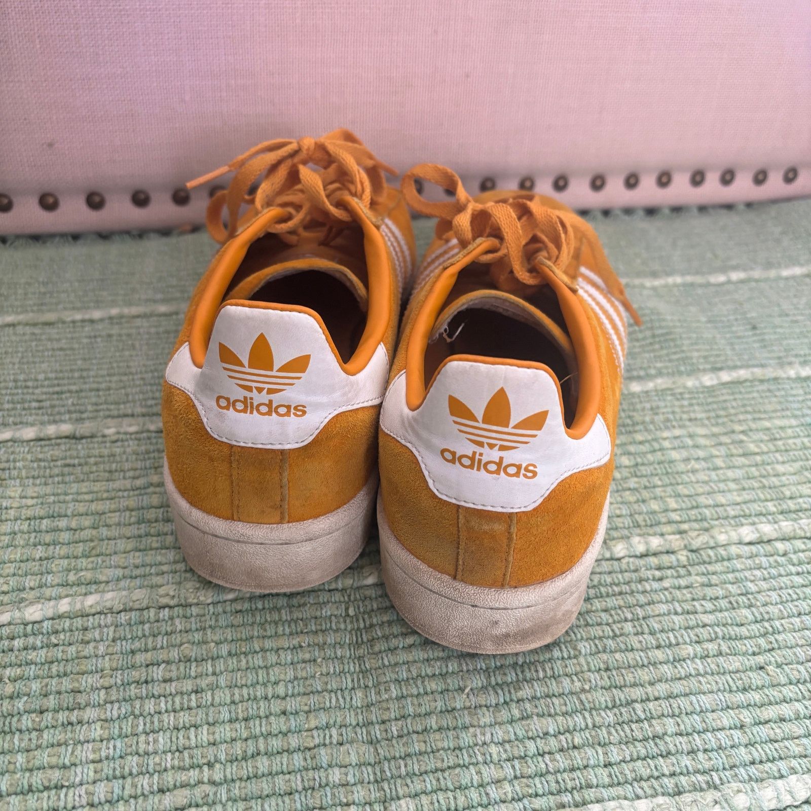 Adidas Adidas Campus Low Men's Size 11.5 Yellow Suede Sneakers Size US 11.5 / EU 44-45 - 5 Thumbnail