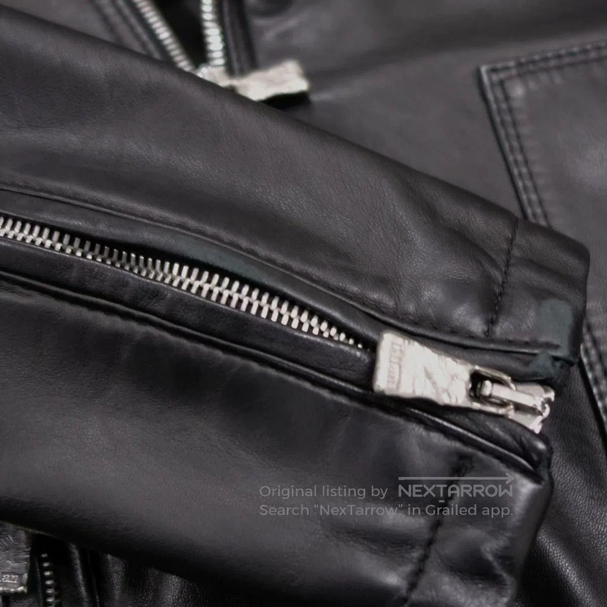 Other Delan Lamb Leather Biker Jacket Italy. Size US M / EU 48-50 / 2 - 7 Thumbnail