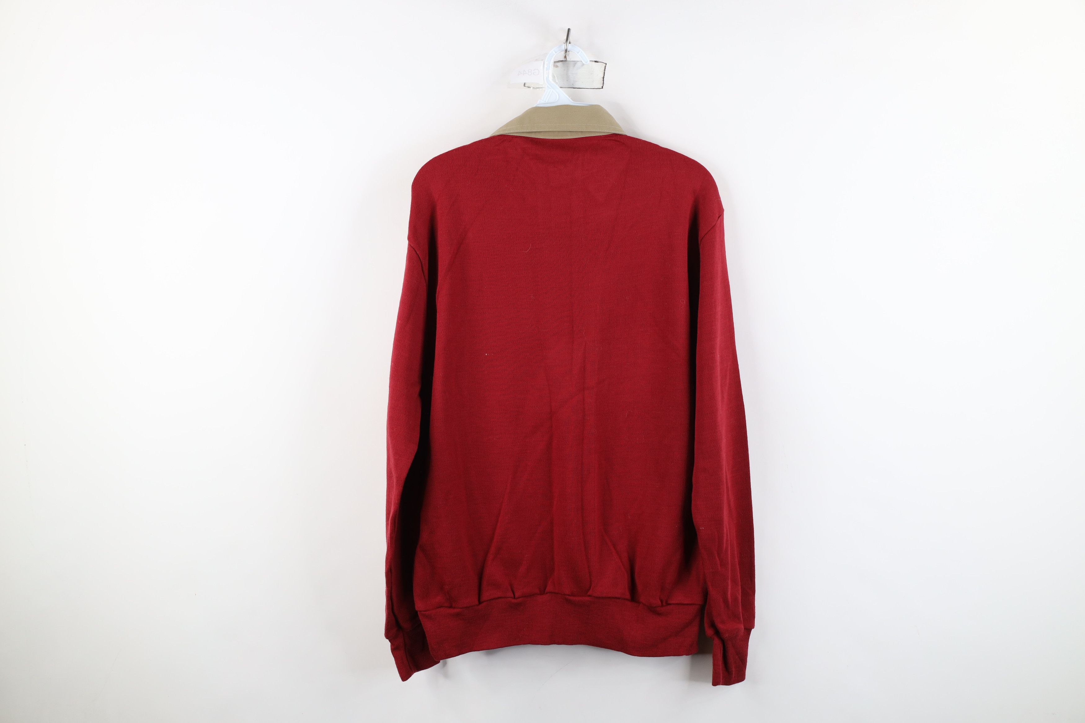 Vintage Vintage 70s 80s Streetwear Rugby Pullover Sweatshirt Size US L / EU 52-54 / 3 - 12 Thumbnail