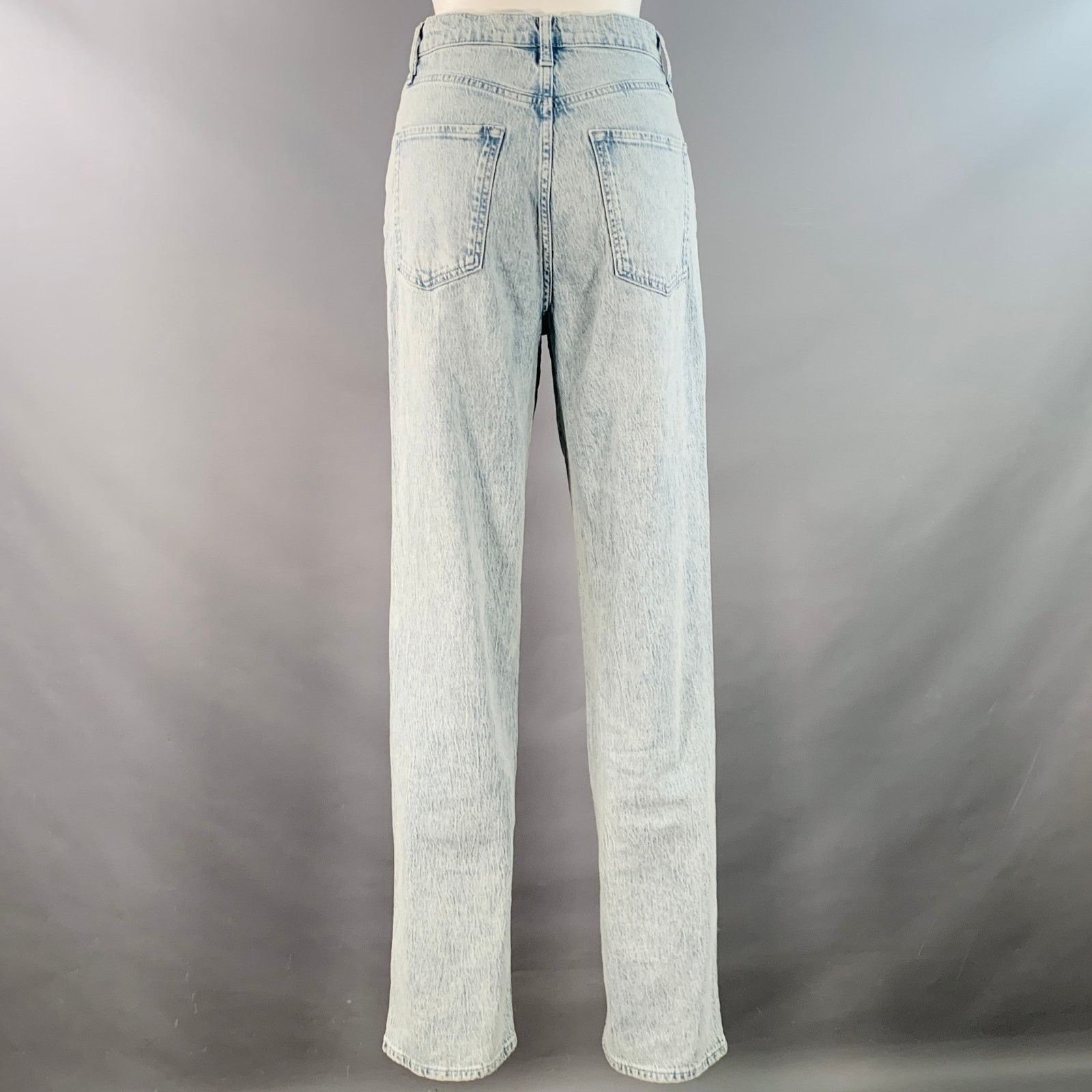 Other TRIARCHY Size 26 Blue Cotton Blend Washed Zip Fly Jeans Size 26" / US 2 / IT 38 - 2 Thumbnail