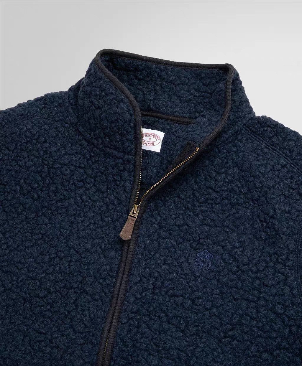 Brooks Brothers 2024AW Wool Python GF Logo Mock Neck Full-Zip Jacket Ｑ22 Size US M / EU 48-50 / 2 - 7 Thumbnail