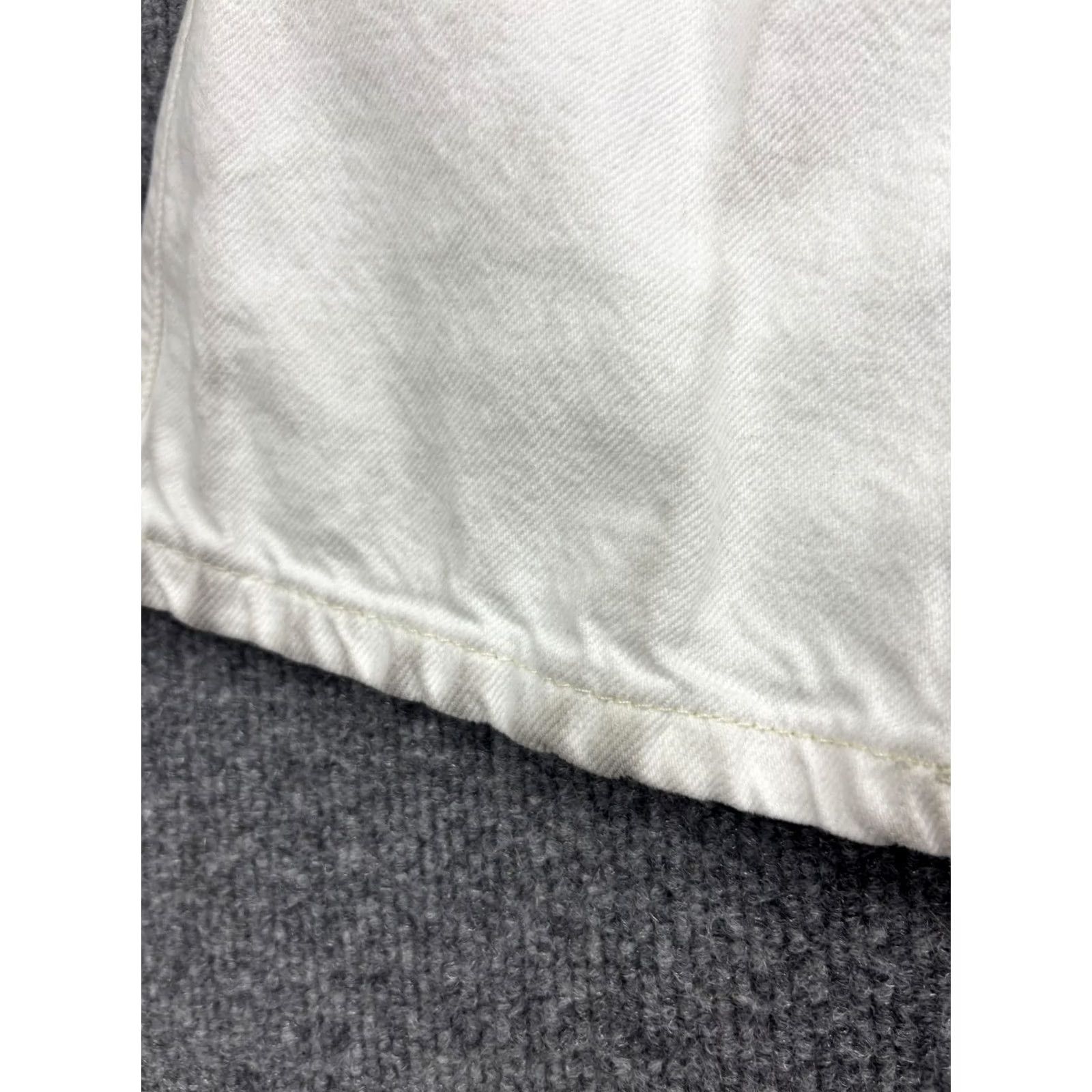 Bdg BDG Jeans Womens 29x30 White Straight Leg 100% Cotton Denim Casual Pants Women's Regular Waist 29 Inseam 30 Pockets Size 29" - 6 Thumbnail