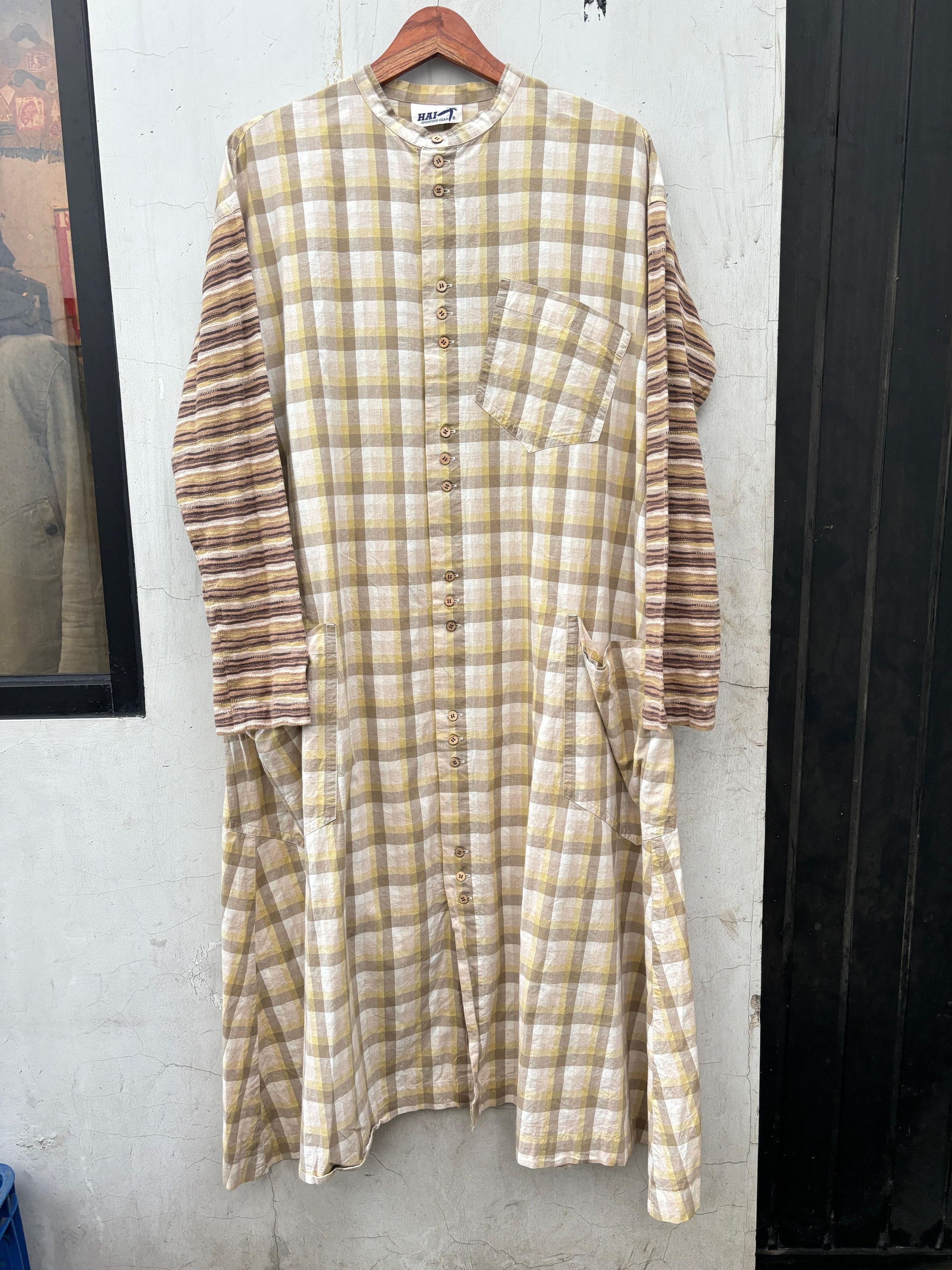 Hai Sporting Gear × Issey Miyake × Vintage Hai Sporting Gear Issey Miyake tunic blouse plaid check Size M / US 6-8 / IT 42-44 - 1 Thumbnail