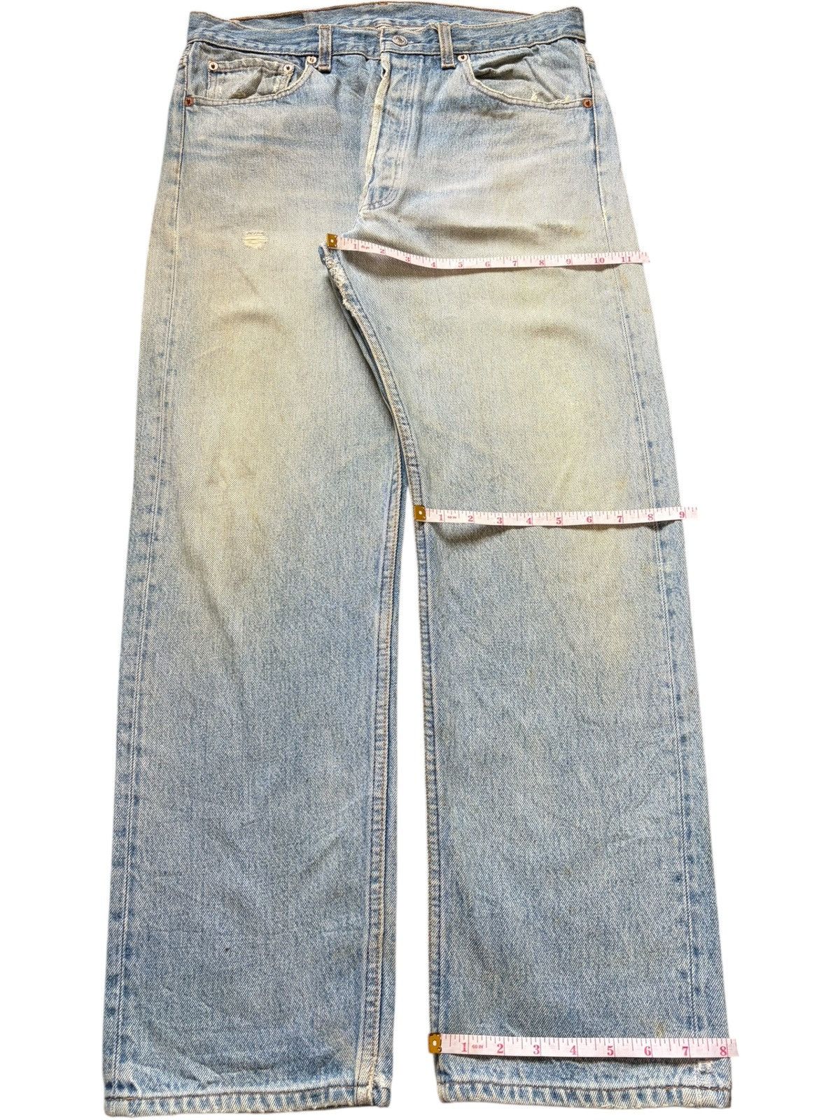 Levi's Vintage 90s Levis 501 Mud Wash Distressed Jeans Size US 32 / EU 48 - 8 Thumbnail