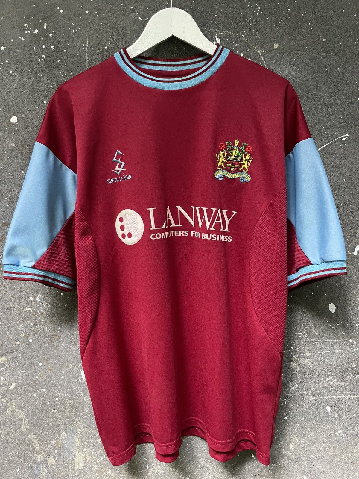 Vintage Vintage Burnley 2001/2002 Super League Football Shirt Jersey Size US L / EU 52-54 / 3 - 2 Thumbnail
