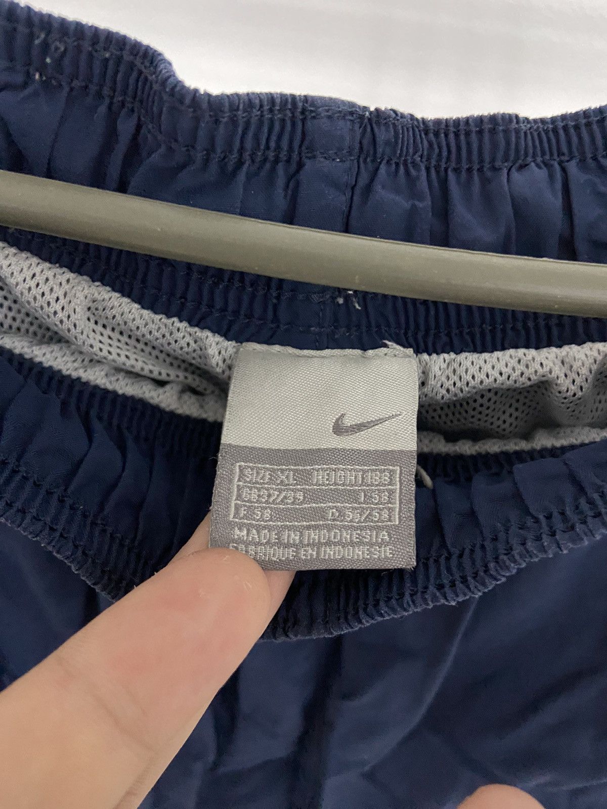 Nike × Vintage Nike Shorts Vintage Small Logo Style Y2K Nylon Stripe Size US 36 / EU 52 - 4 Thumbnail