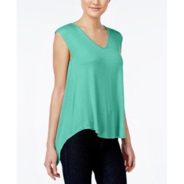 Other Hippie Rose Junior’s Sharkbite Hi-Low Tee, Lunar Mint, L Size L / US 10 / IT 46 - 1 Thumbnail