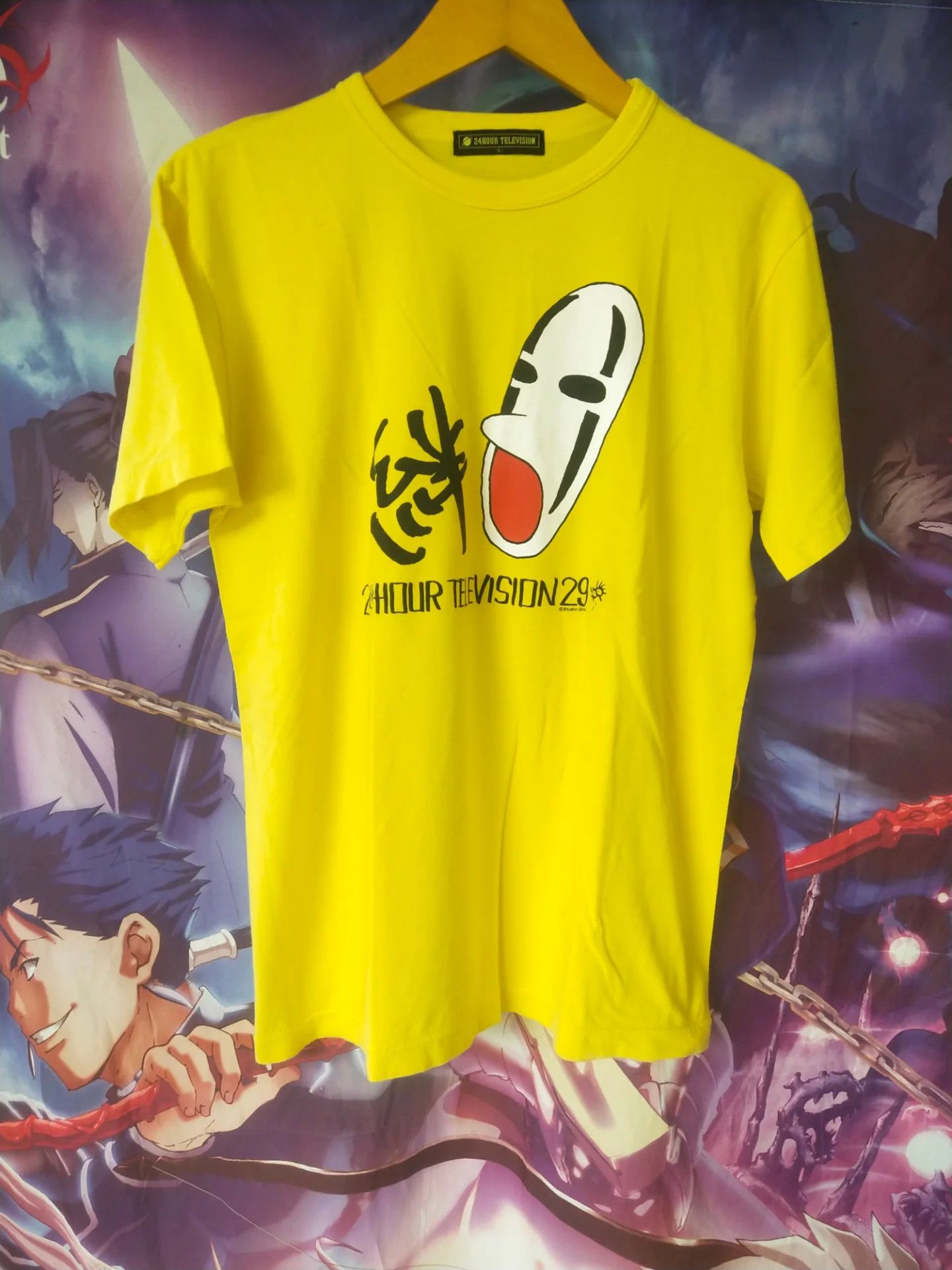 Anime Studio Ghibli x 24 Hour Television Yellow Anime Tee Size L / US 10 / IT 46 - 1 Thumbnail