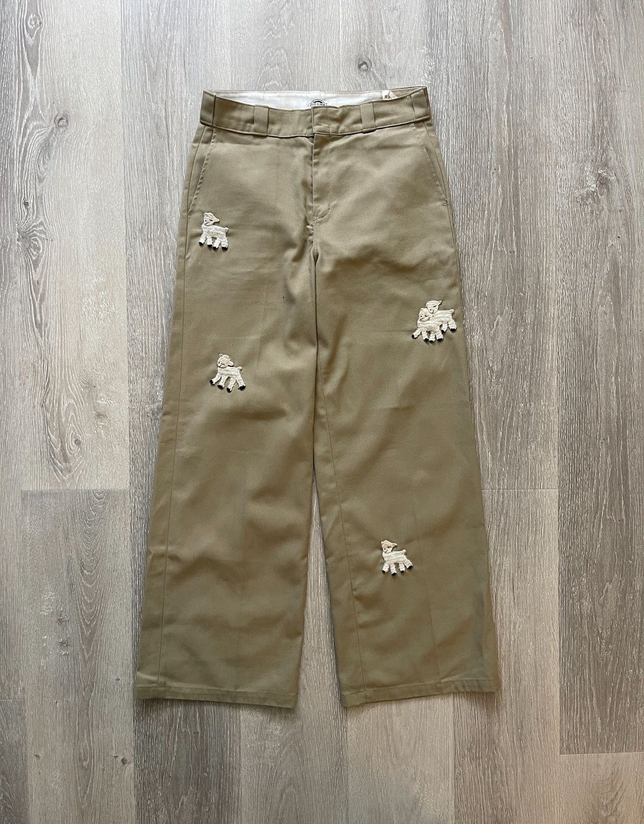 Brain Dead Brain Dead x Dickies Beige Lamb Pants Size US 30 / EU 46 - 1 Thumbnail