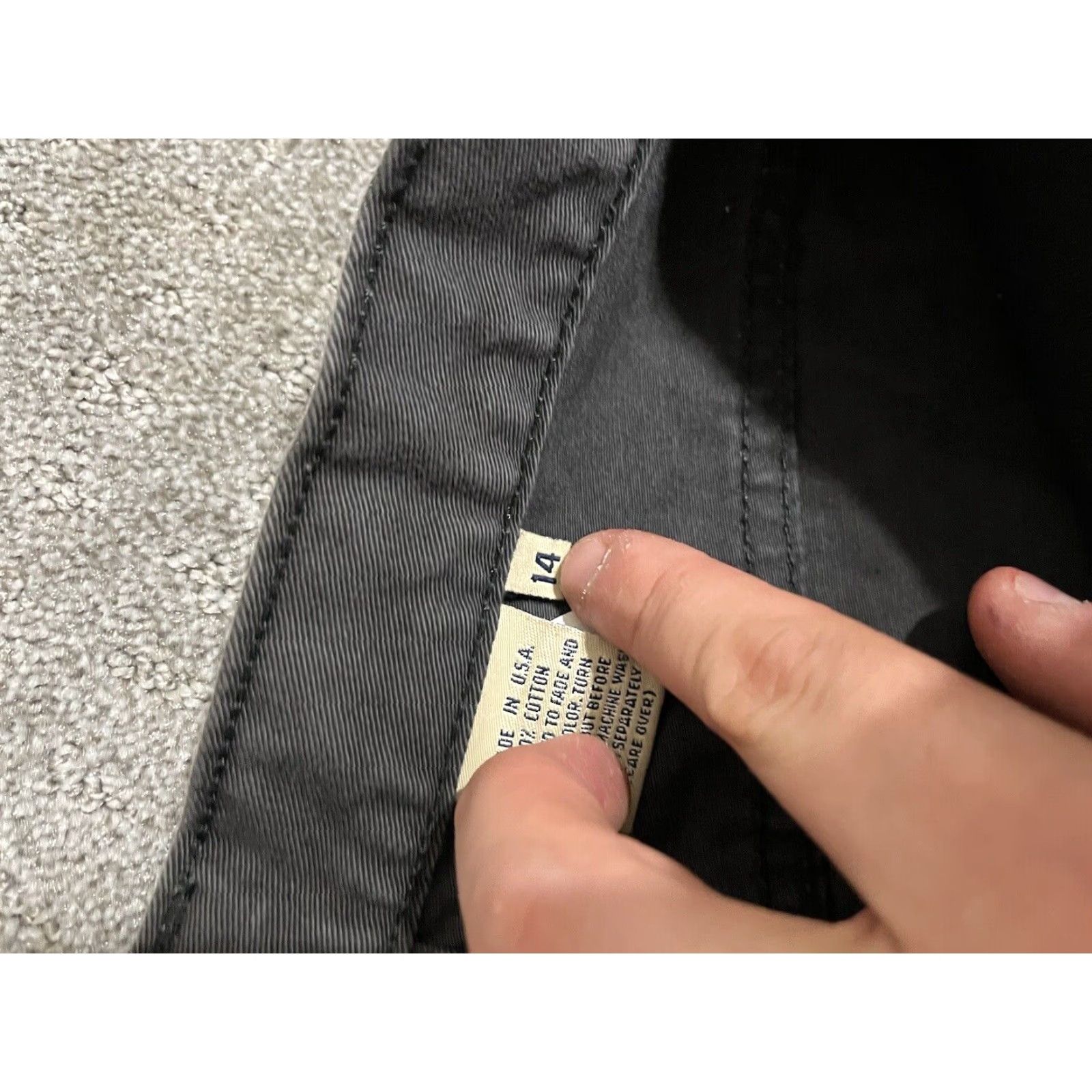 Calvin Klein VINTAGE Calvin Klein Jeans Size 14 Black Denim Made in USA 90s Y2K Metal Womens Size 36" / US 14 / IT 50 - 6 Thumbnail